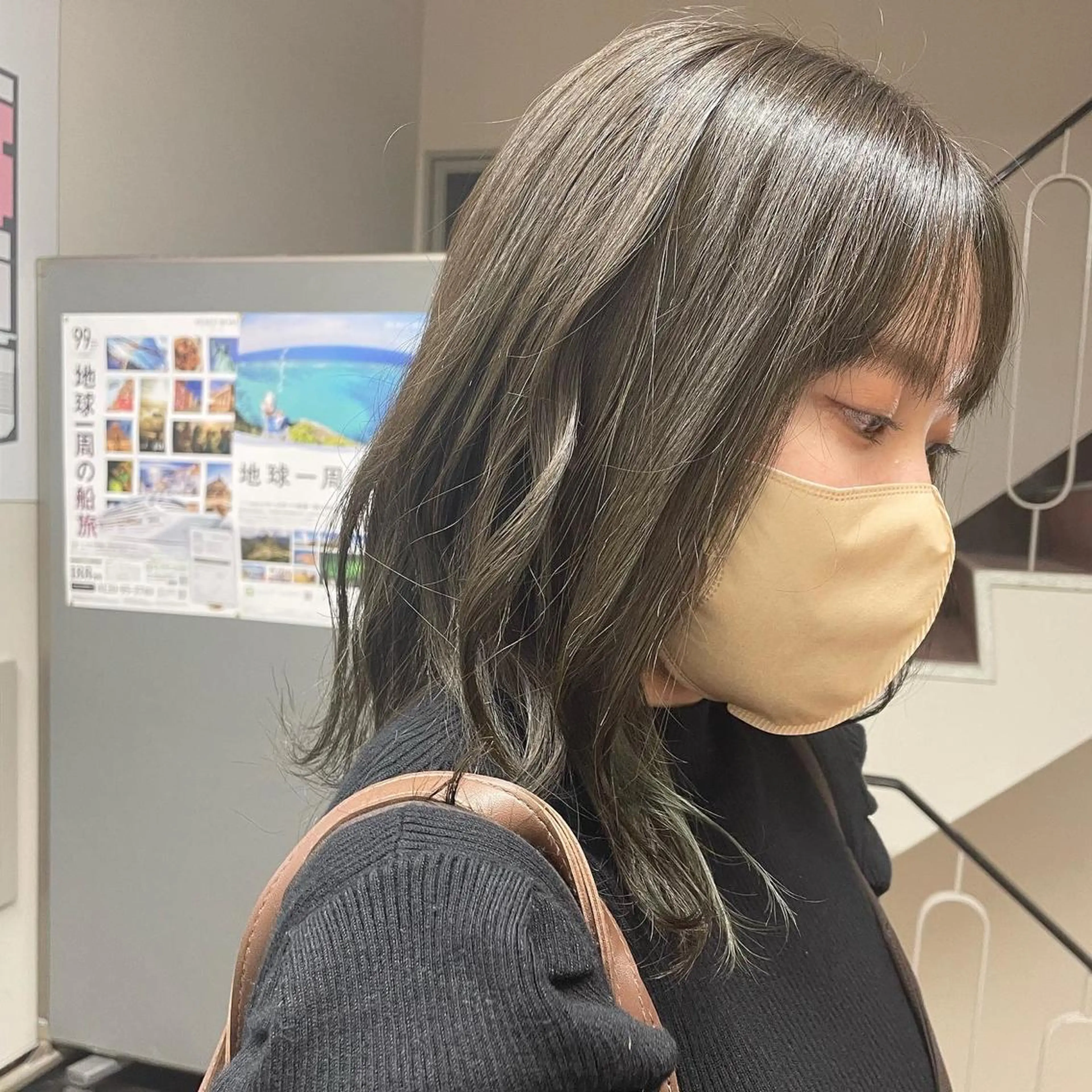 ミディアム カラー #tag 田島 純奈のヘアスタイル