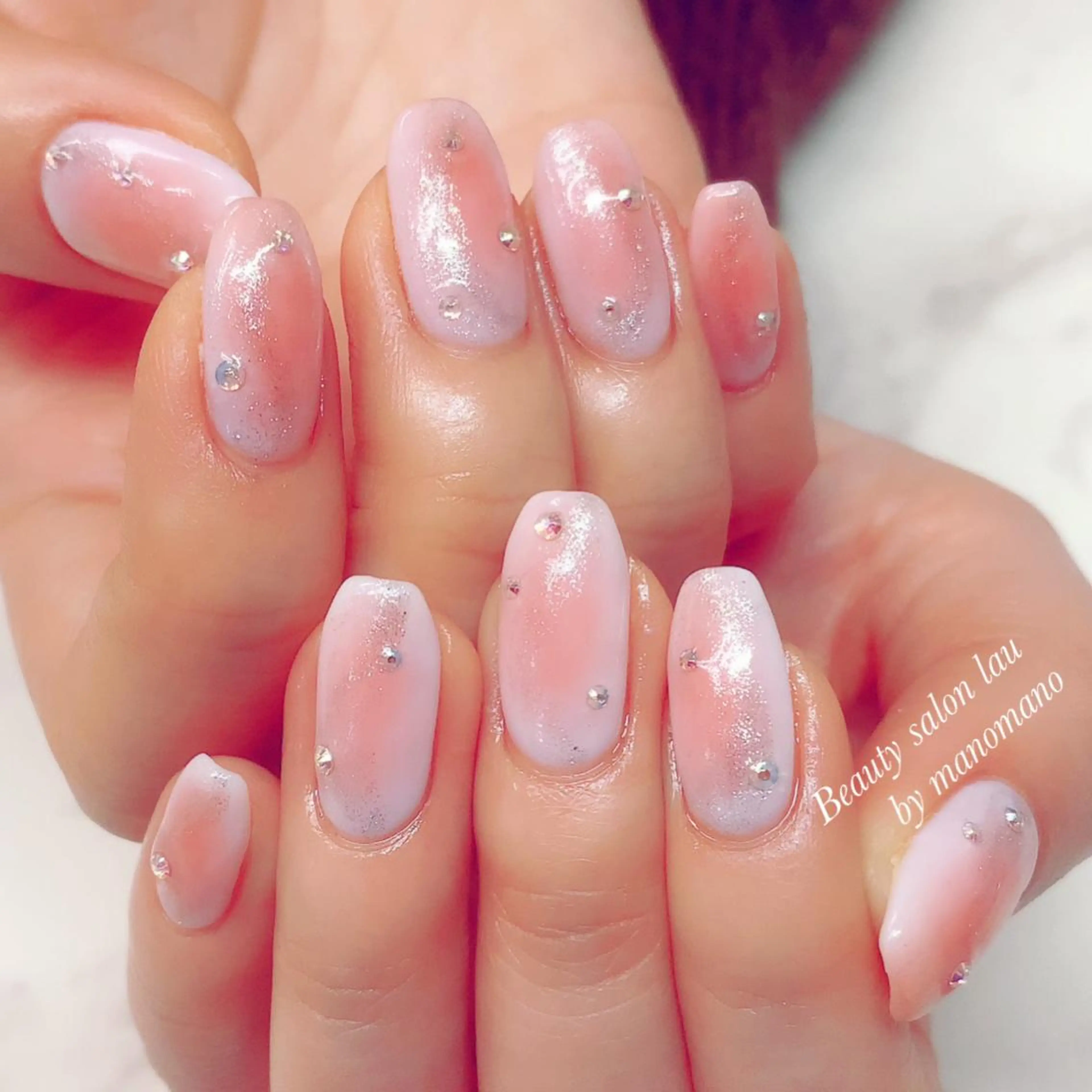 ネイル ハンドネイル ラウバイマノマノ なかざとのネイルデザイン