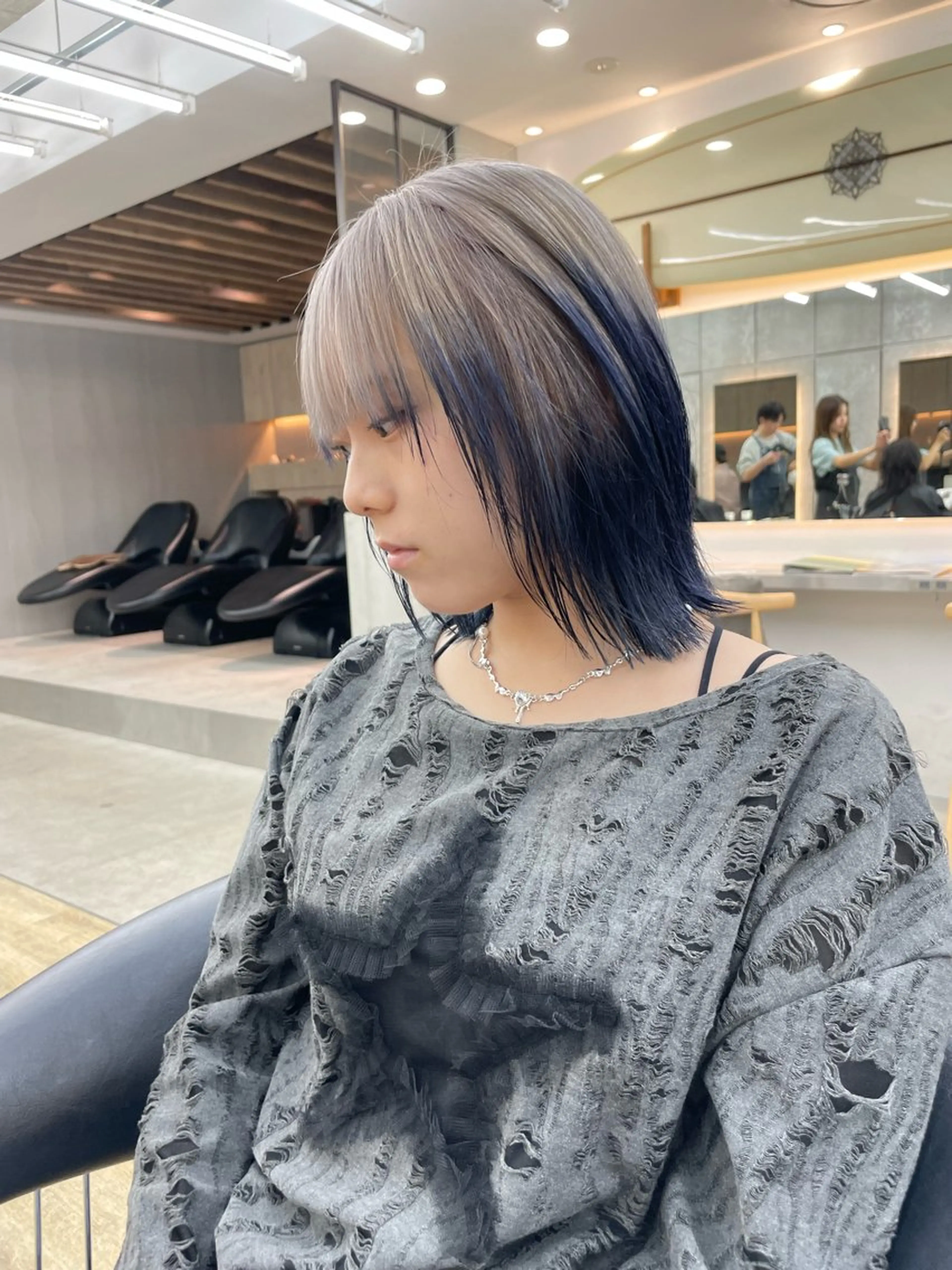 ミディアム カラー カット ヘアカラー トリートメント ♥️ブリーチ/ボブ/ レイヤー♥️maiのヘアスタイル