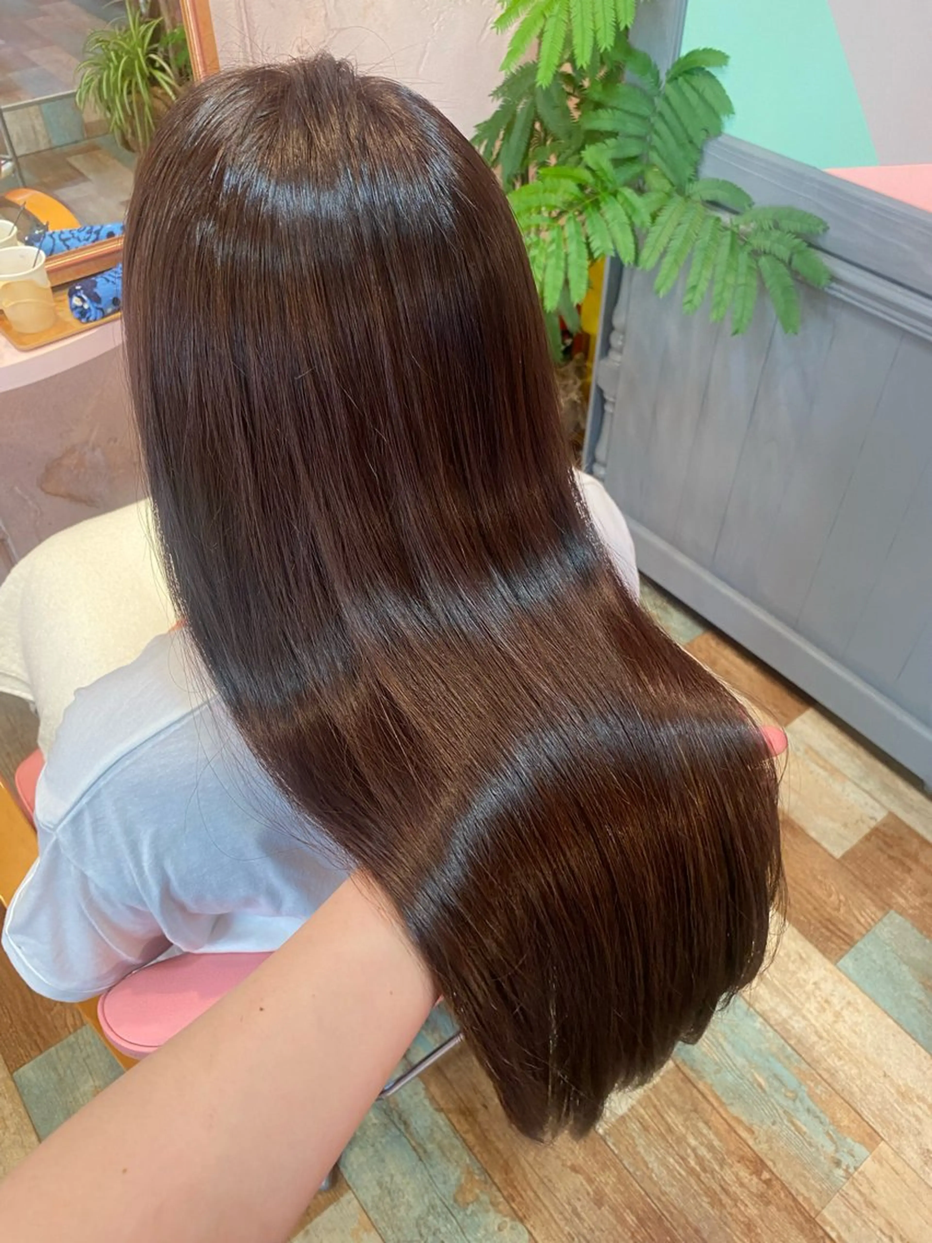 セミロング 𝙼𝚒𝚎𝚗𝚎 𝚙𝚒𝚗𝚔所属・山本 葵のヘアスタイル