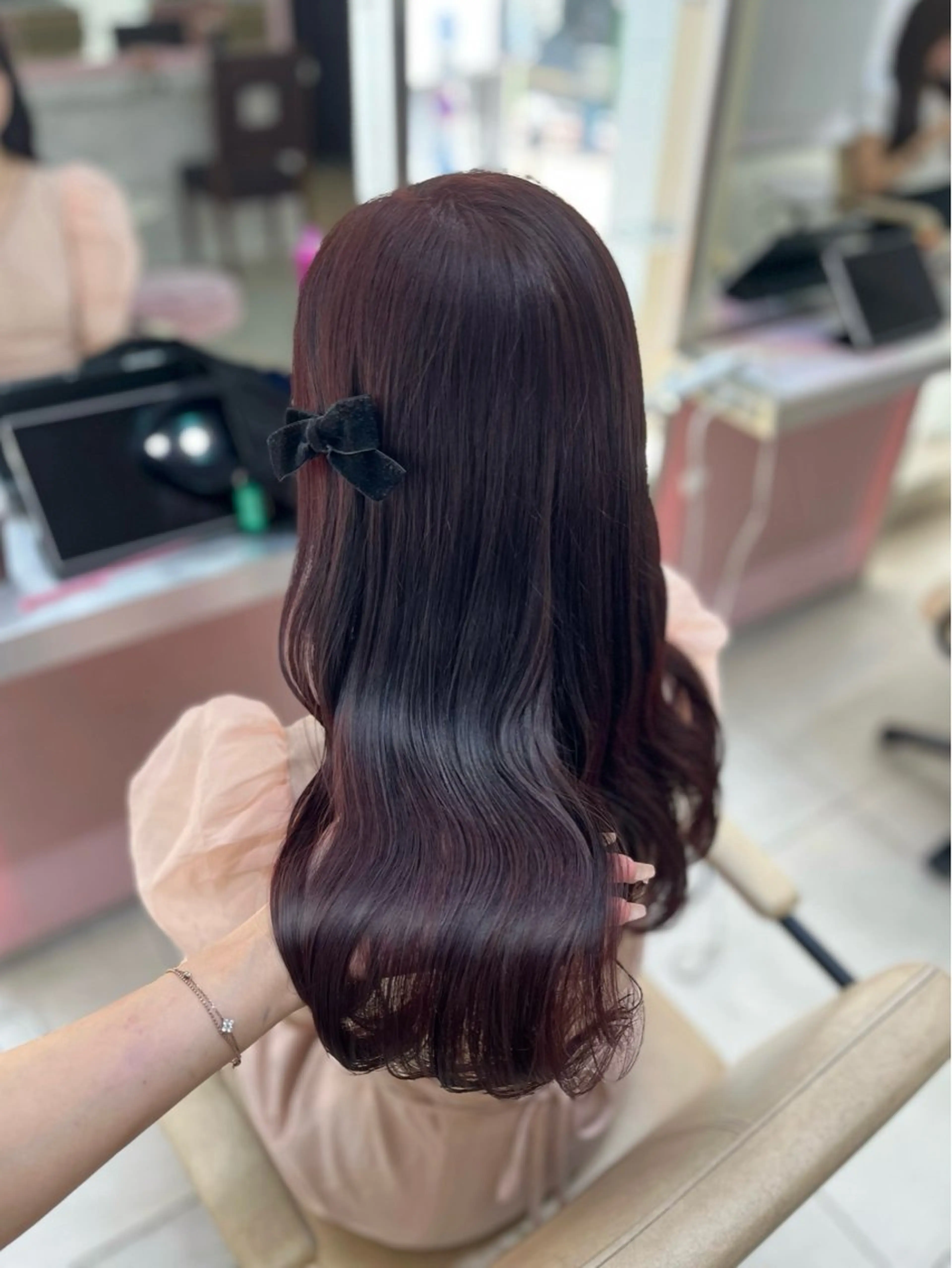 ロング カラー 透明感カラー ラベンダーカラー ラベンダーピンク ピンクカラー カット ヘアカラー かわいい盛れ🎀池袋 / みい♡のヘアスタイル
