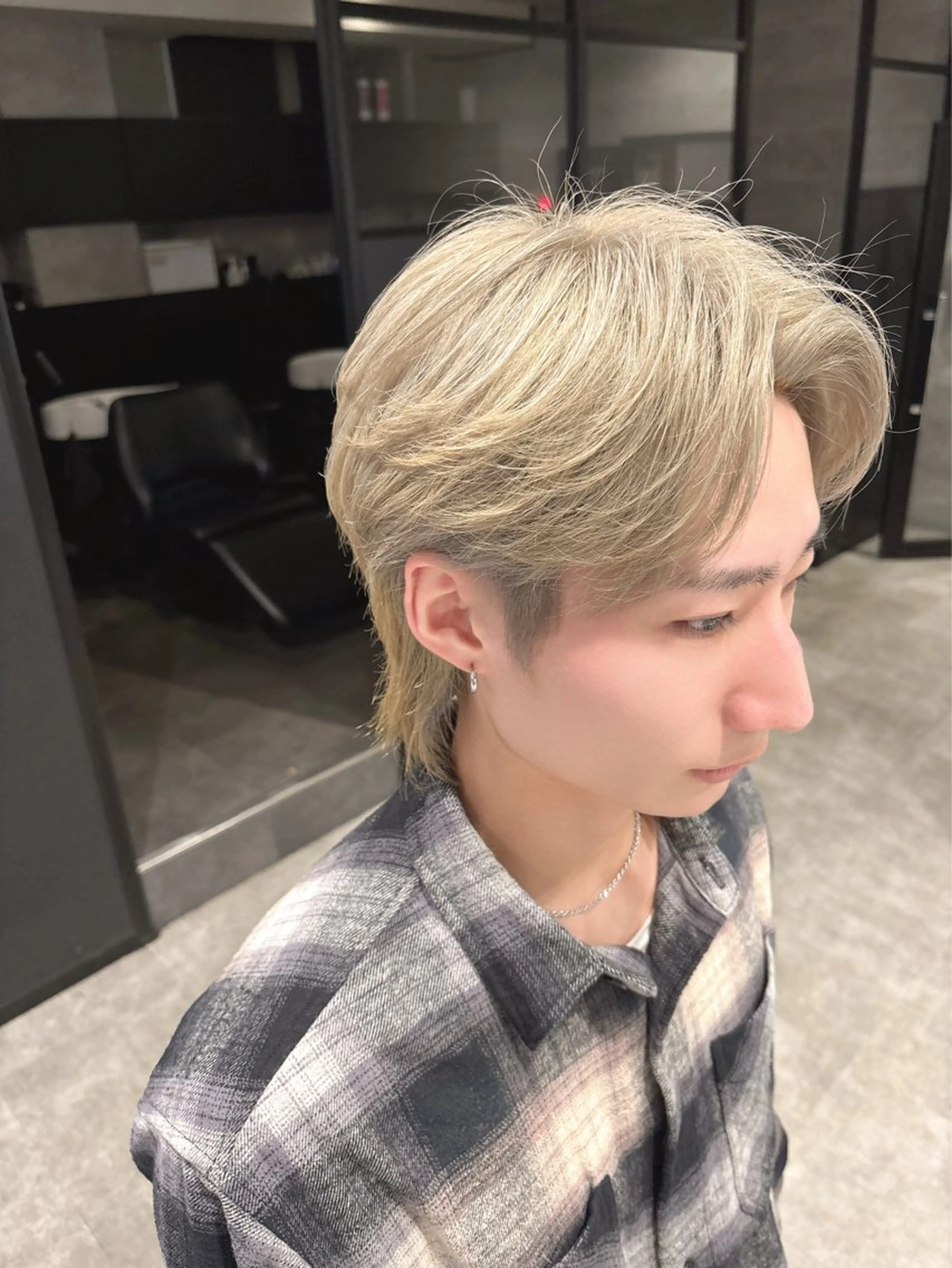 カラー メンズ ヘアカラー 青木 奏楽のヘアスタイル