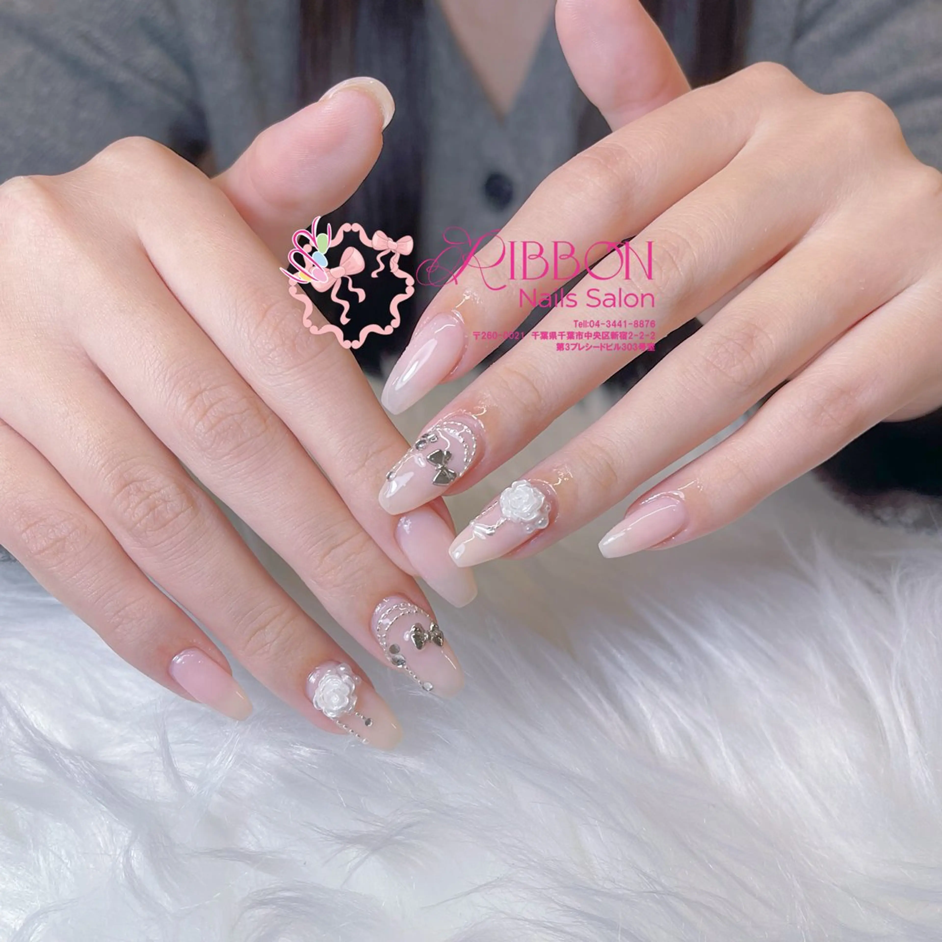 ネイル チークネイル フットネイル フレンチネイル グラデーション 韓国ネイル Ribbonnail salonのネイルデザイン