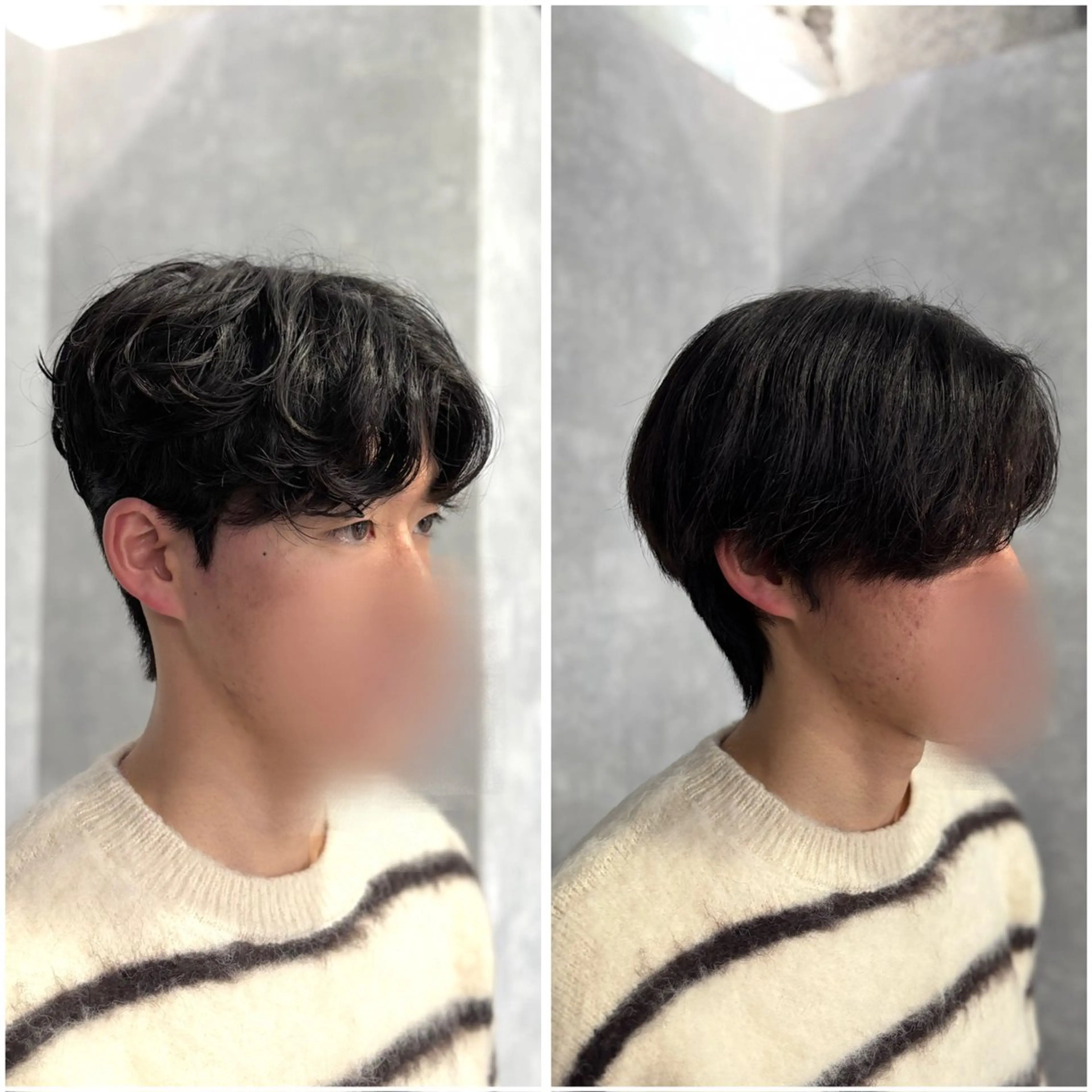 ショート パーマ メンズ メンズパーマ カット パーマ 韓国メンズヘア/ ダウンパーマ/歩夢のヘアスタイル