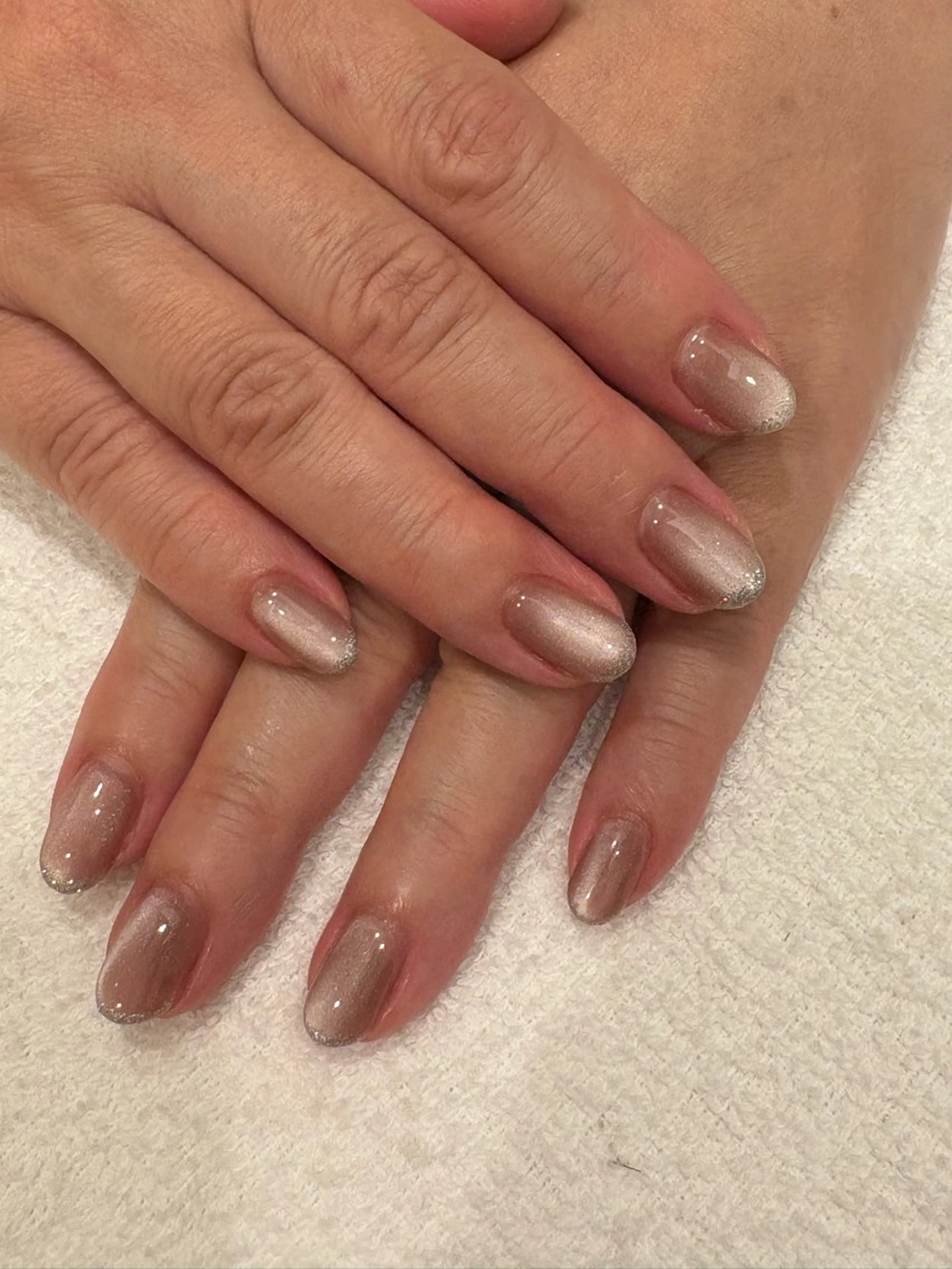 ネイル ラメ(グリッター) 大町 寧々嘉のネイルデザイン