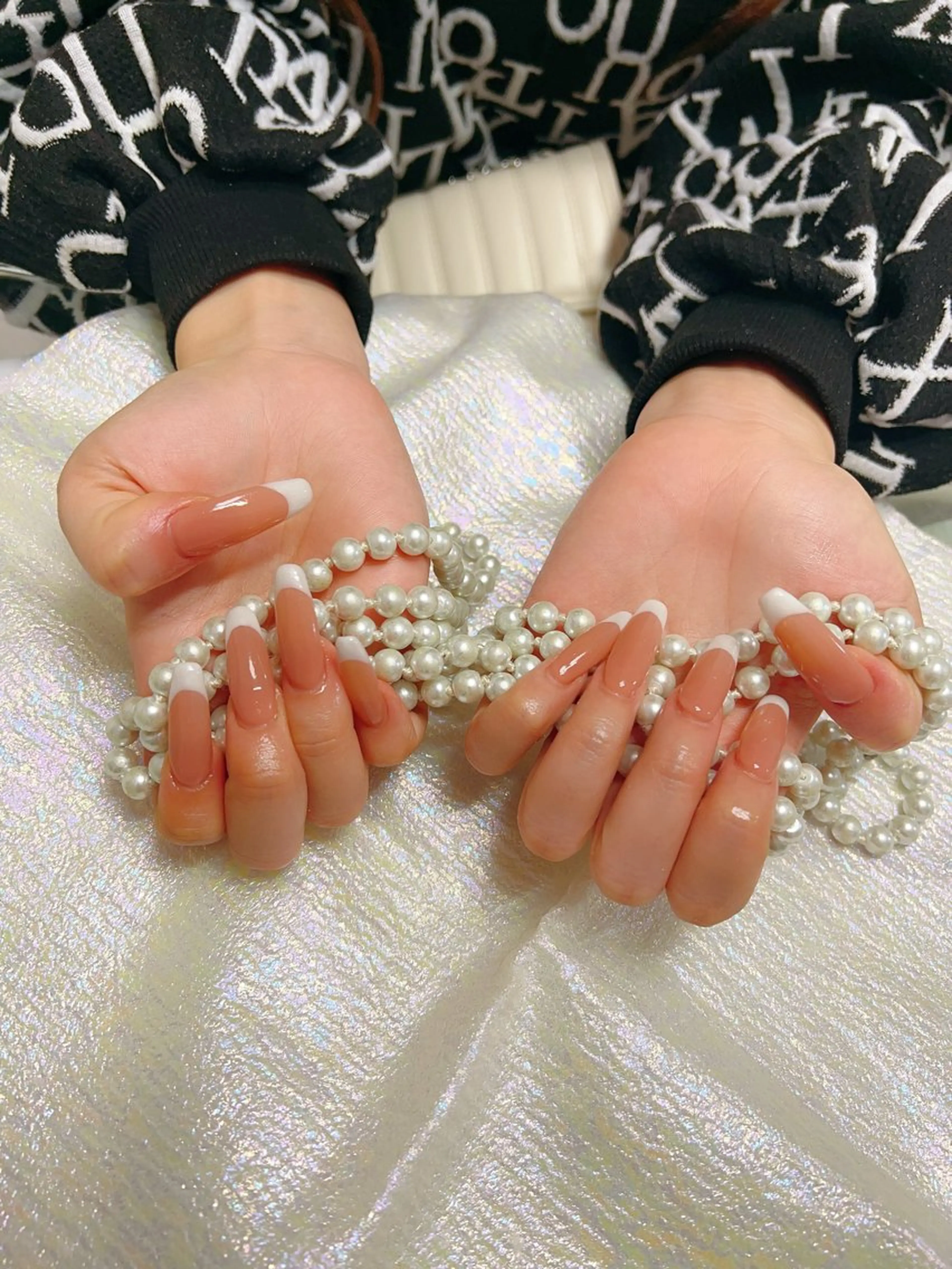 ロング ハンドネイル ハンドケア 💜MIYA nail川崎店のネイルデザイン