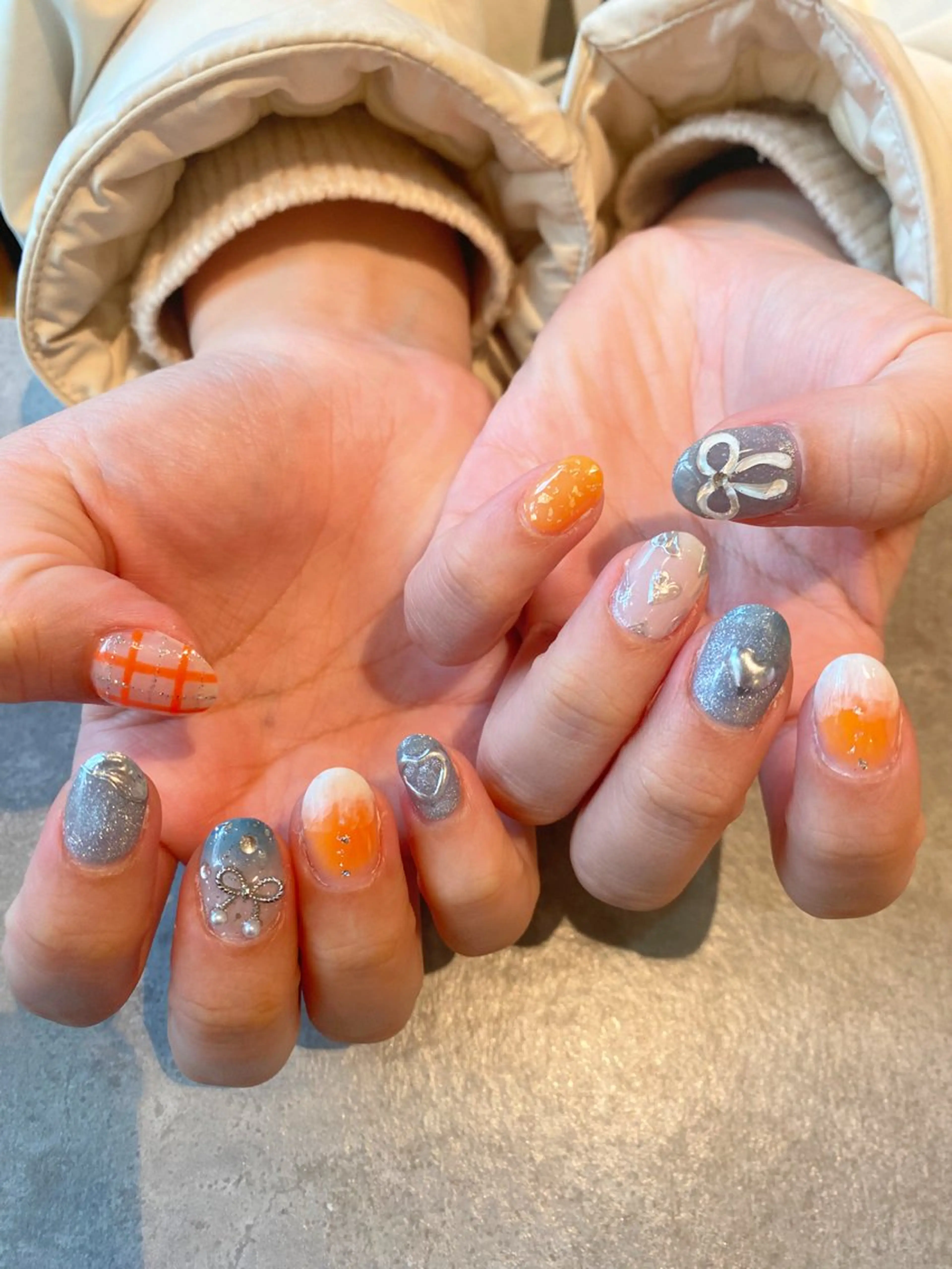 ネイル 持ち込み Nest 岩崎のネイルデザイン