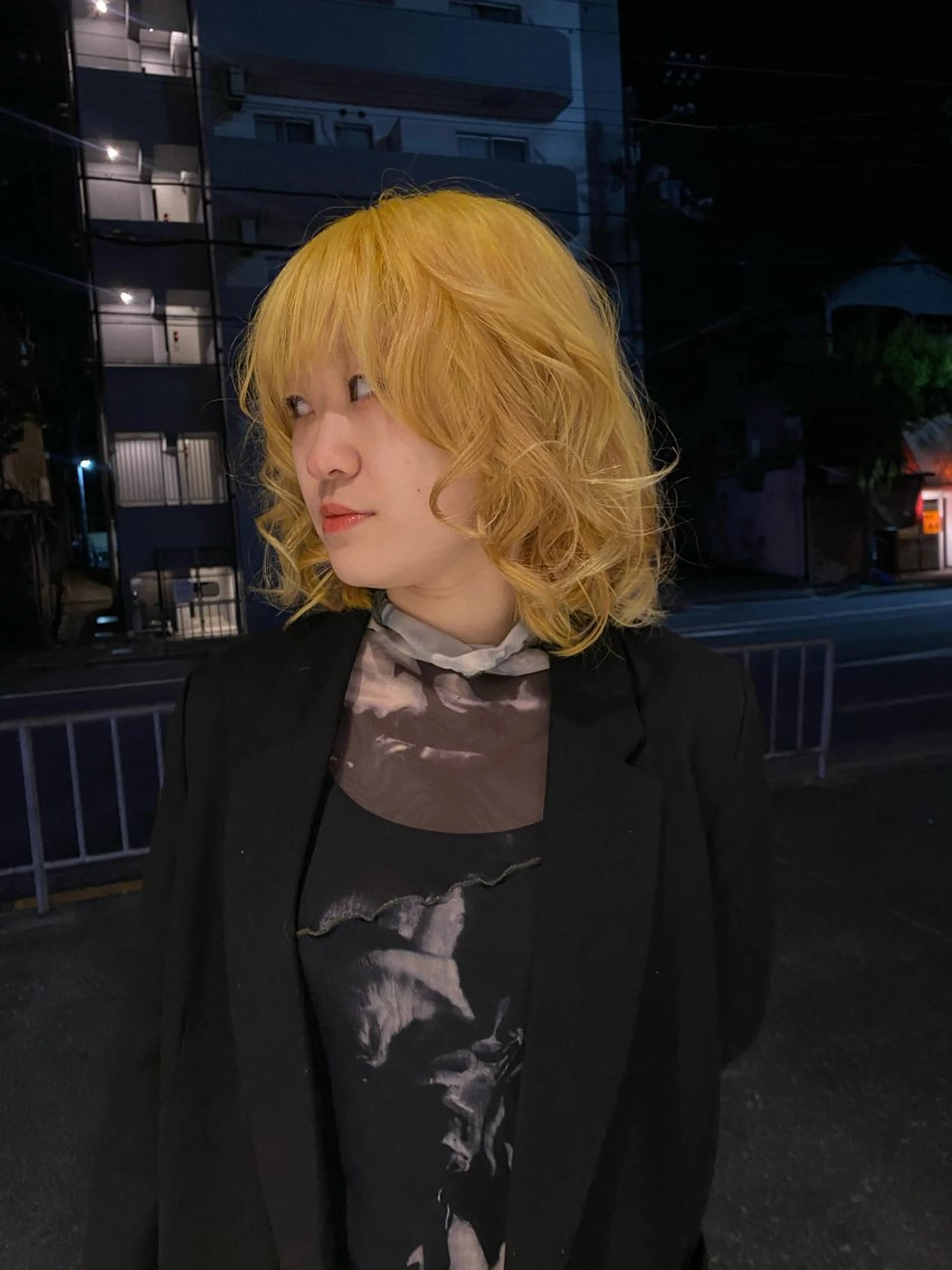 ミディアム カット ヘアカラー レイヤーカット/ ダブルカラーサクライのヘアスタイル