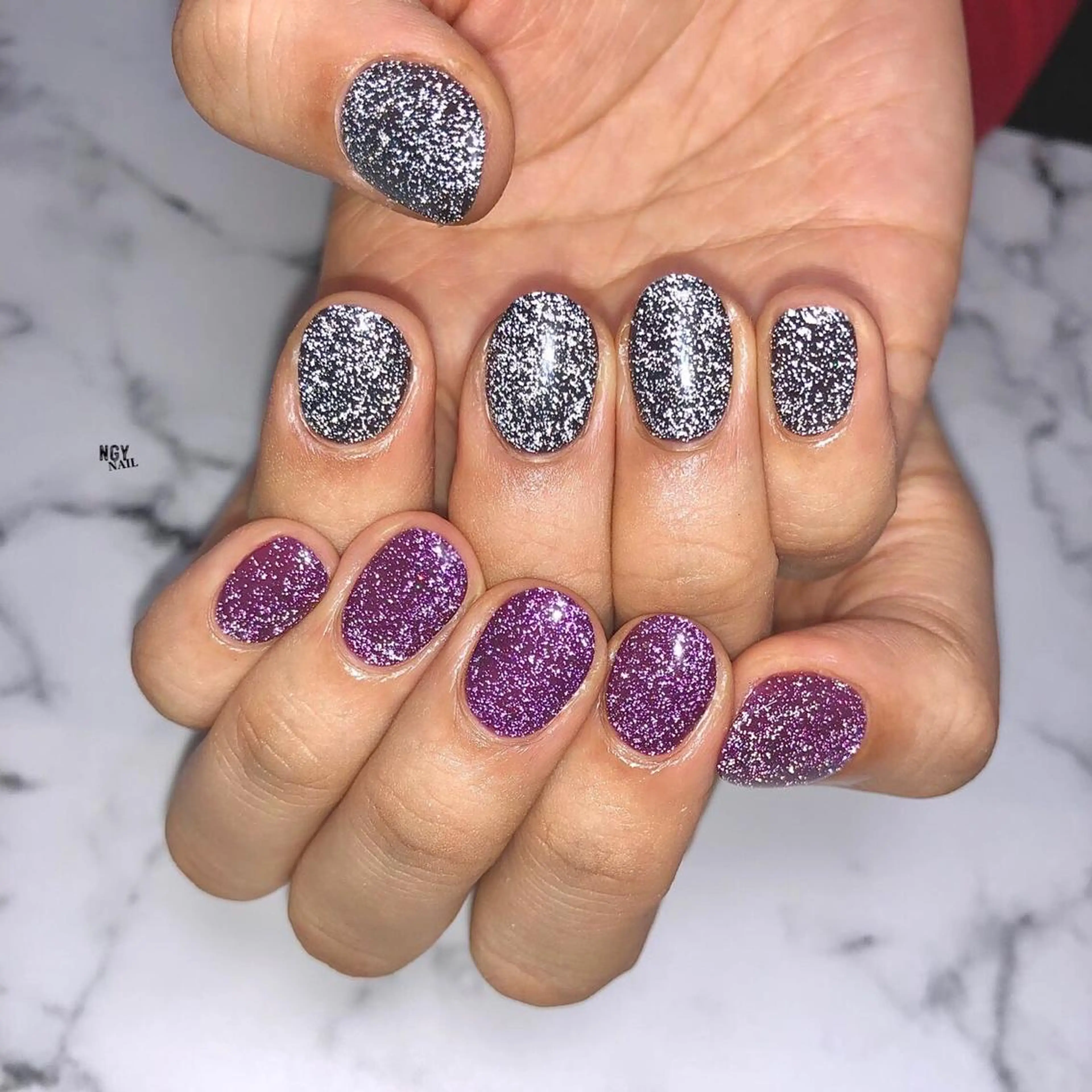 ネイル フラッシュネイル ジェルネイル キラキラネイル 韓国ネイル ラメ(グリッター) ハンドネイル NAIL NOWのネイルデザイン