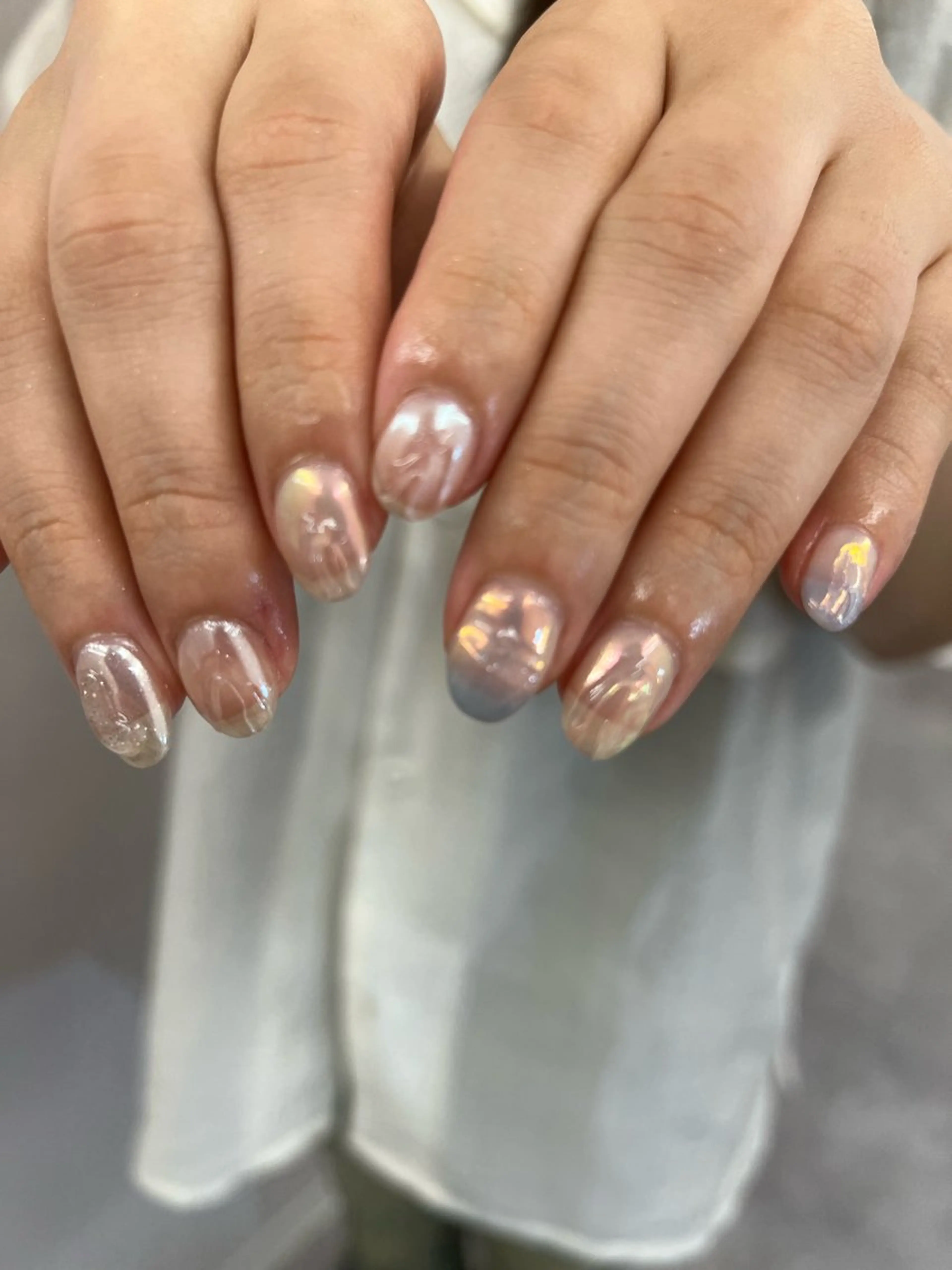 ネイル オーロラネイル ジェルネイル マグネットネイル ミラーネイル ニュアンスネイル Bana_ Nailのその他イメージ