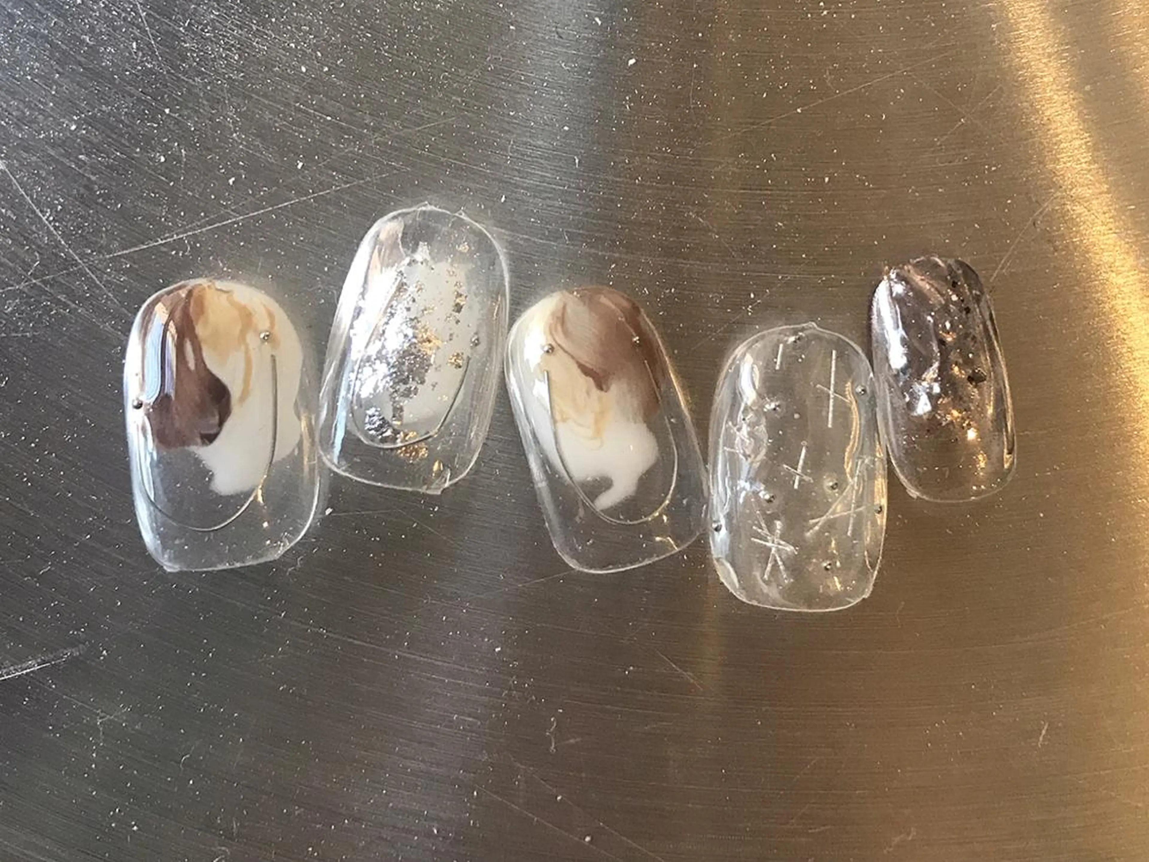 ショート ネイル ハンドネイル A85G ayakoのネイルデザイン