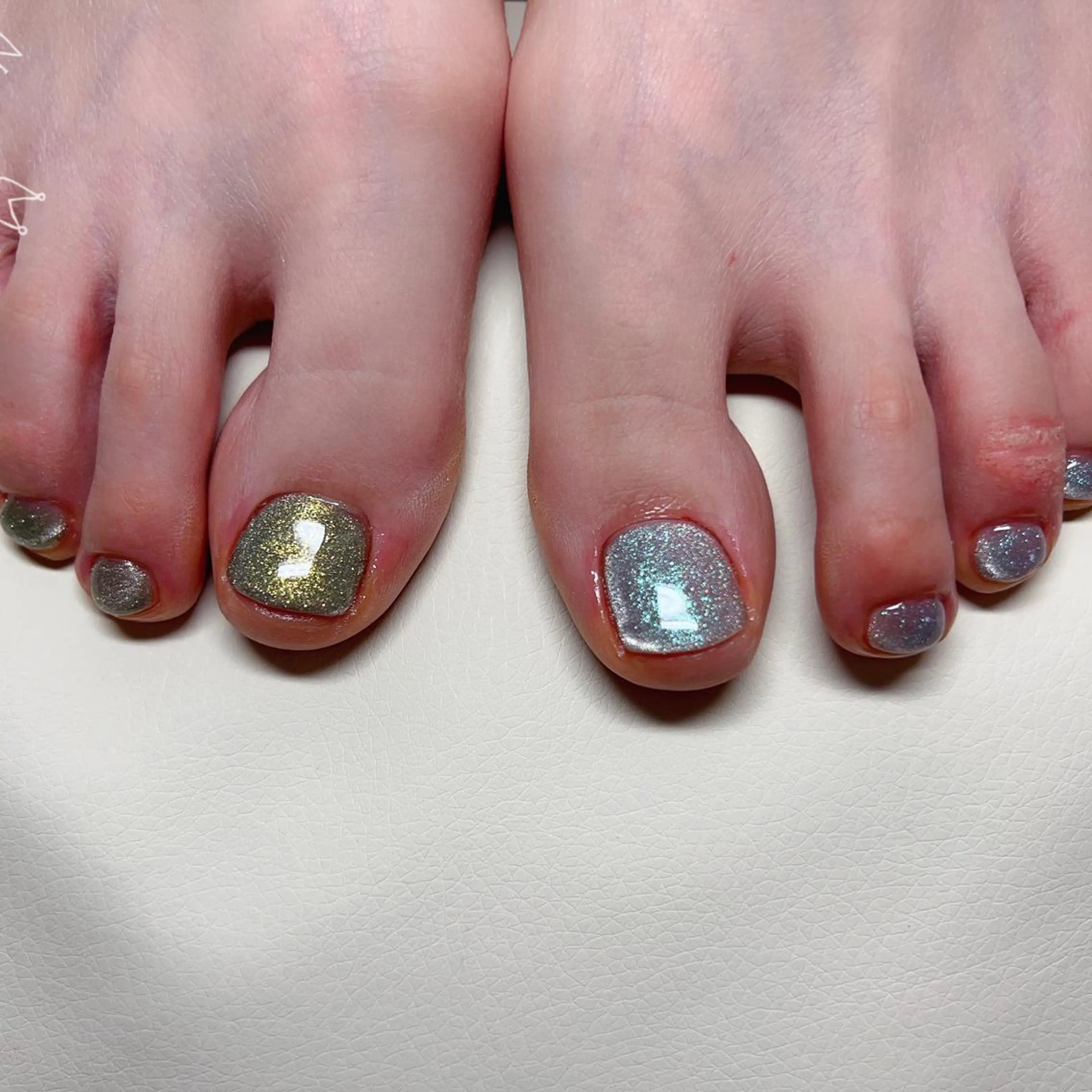 ショート カラー ネイル フットネイル Nail NaNaのネイルデザイン