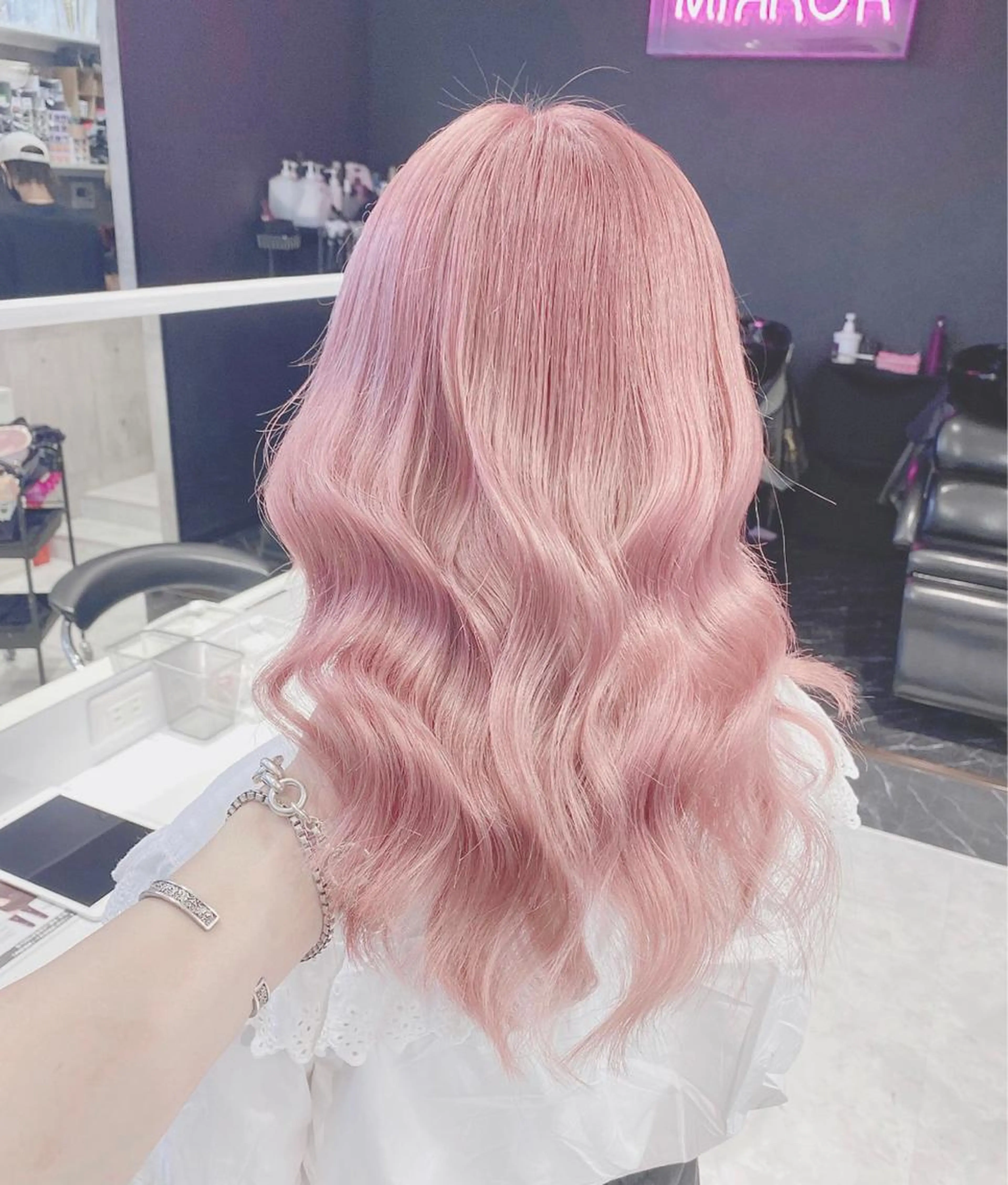 🍑1ブリーチ＋カラー＋3stepトリートメント🍑♡【ケアブリーチ追加＋2200円】の写真