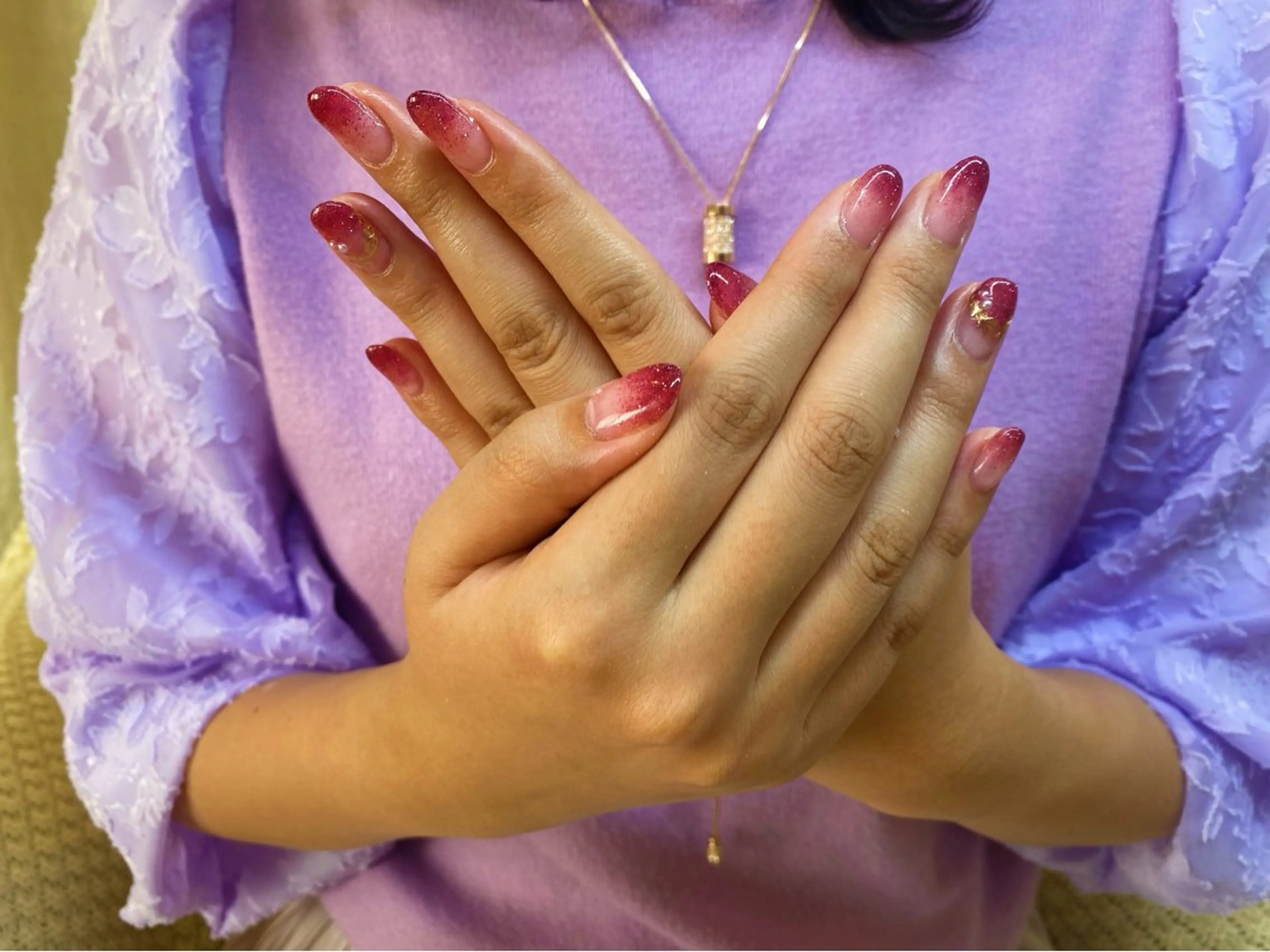 ラメグラ　カラグラ　ラメお選びいただけます^_^ オフは➕500🍞🐶🍞の写真