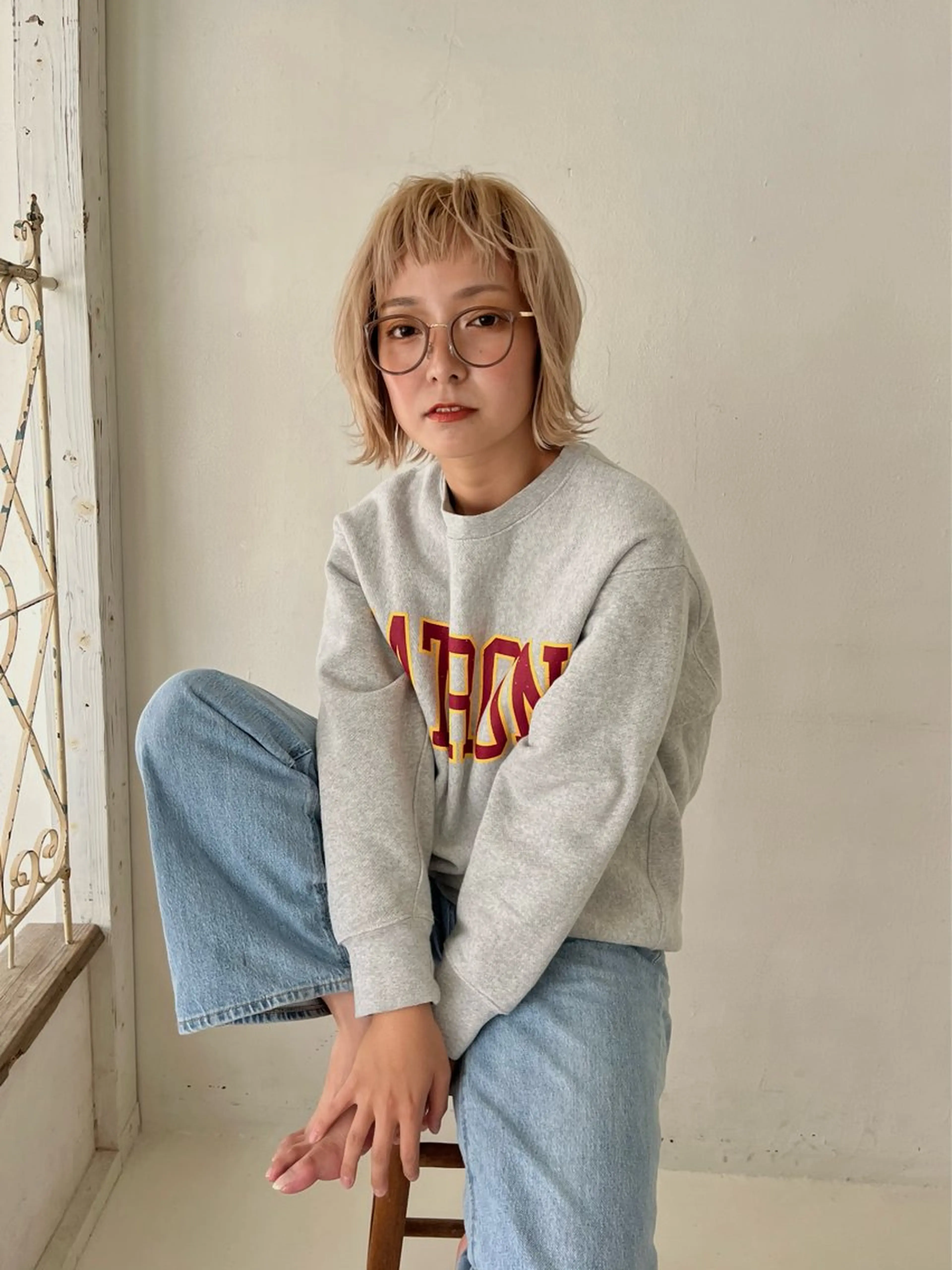 ショート カラー 西田 歩果のヘアスタイル