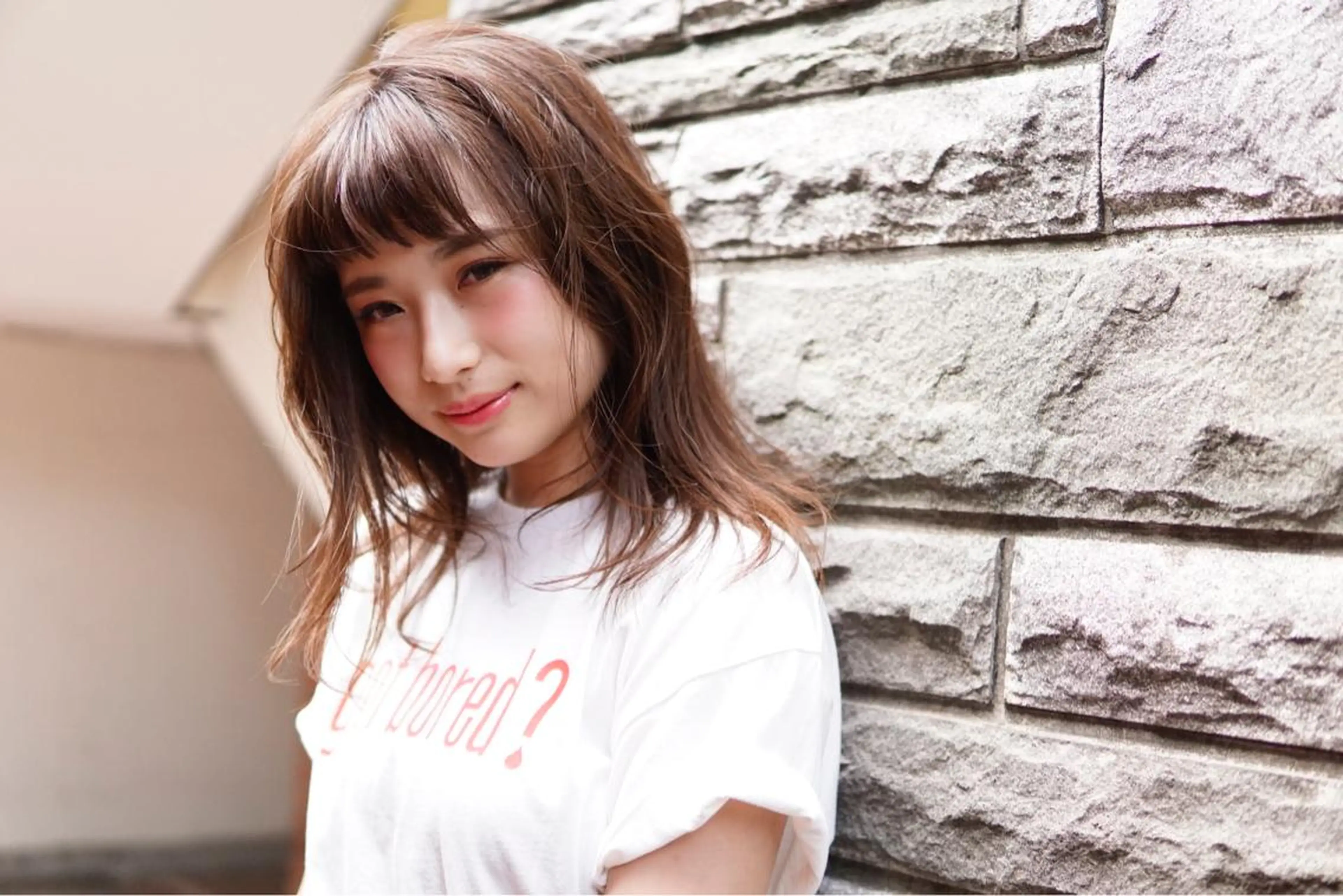 ミディアム カラー パーマ ストレートパーマ 髪質改善、エクステ 山口卓哉のヘアスタイル