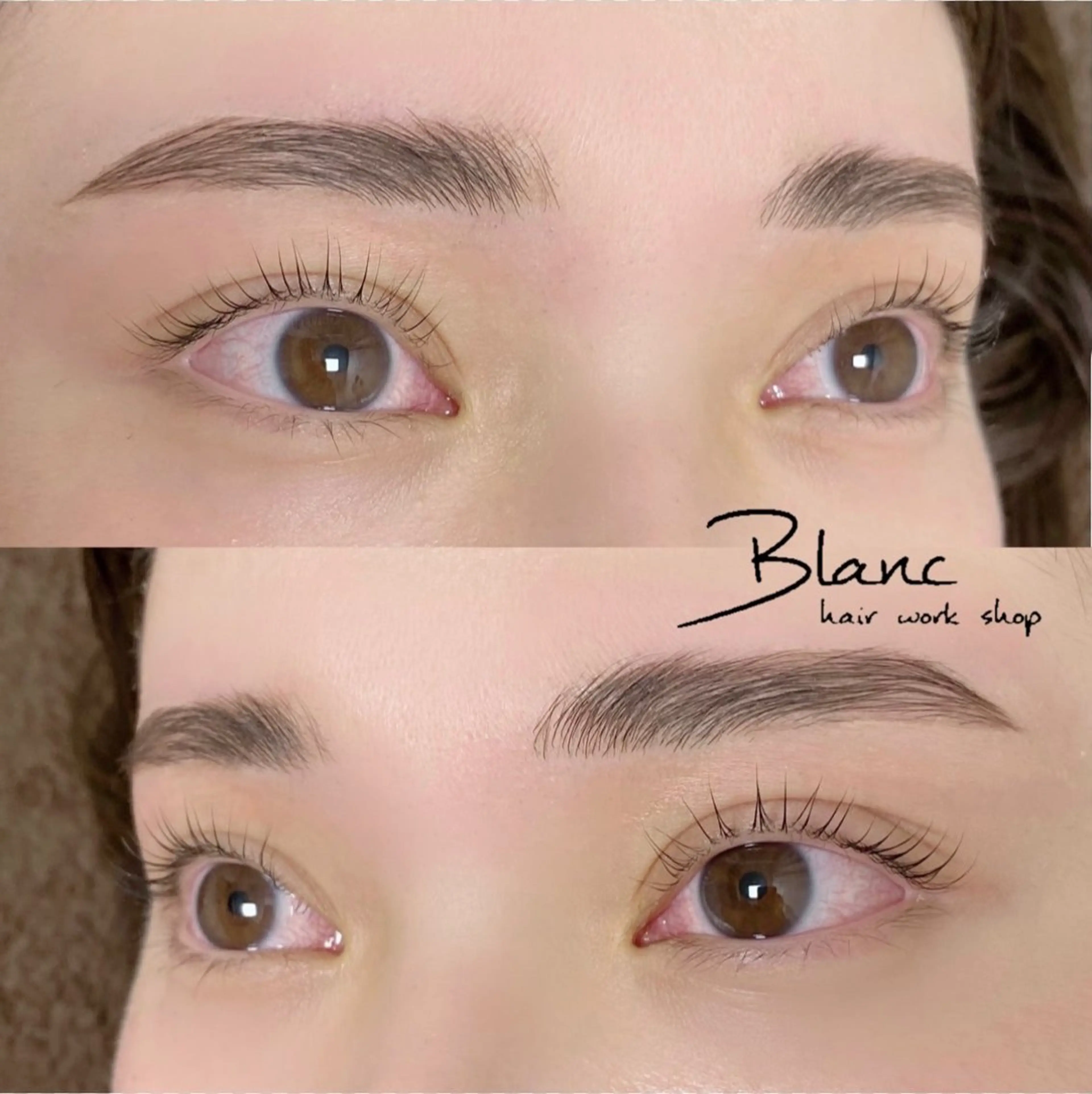 アイブロウ ハリウッドブロウリフト Blanc梅田茶屋町 【まつげパーマ・眉】のマツエク・マツパデザイン