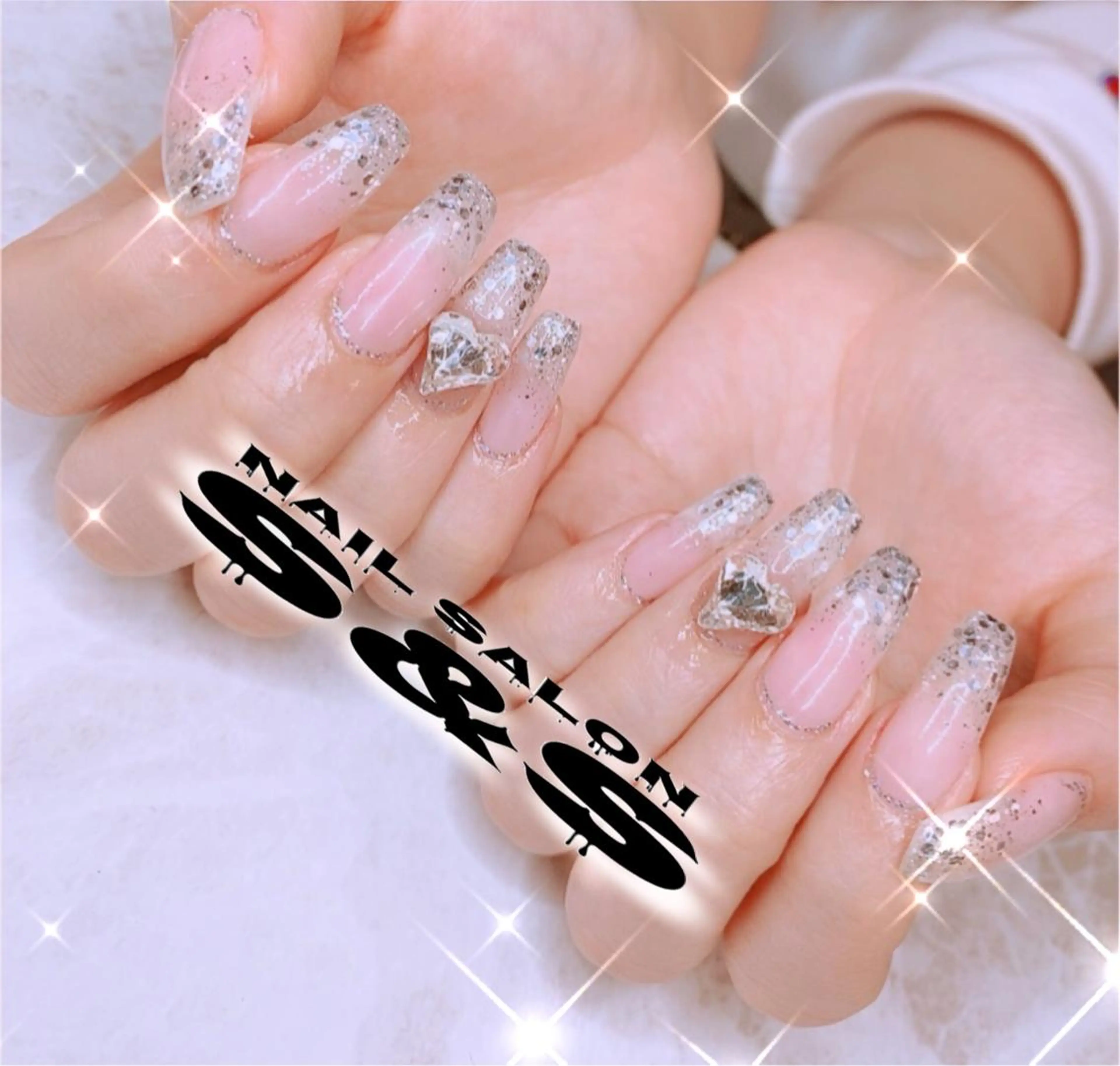 ネイル 長さ出し ハート メンズネイル 持ち込み スカルプネイル S&S 村田小百合のネイルデザイン