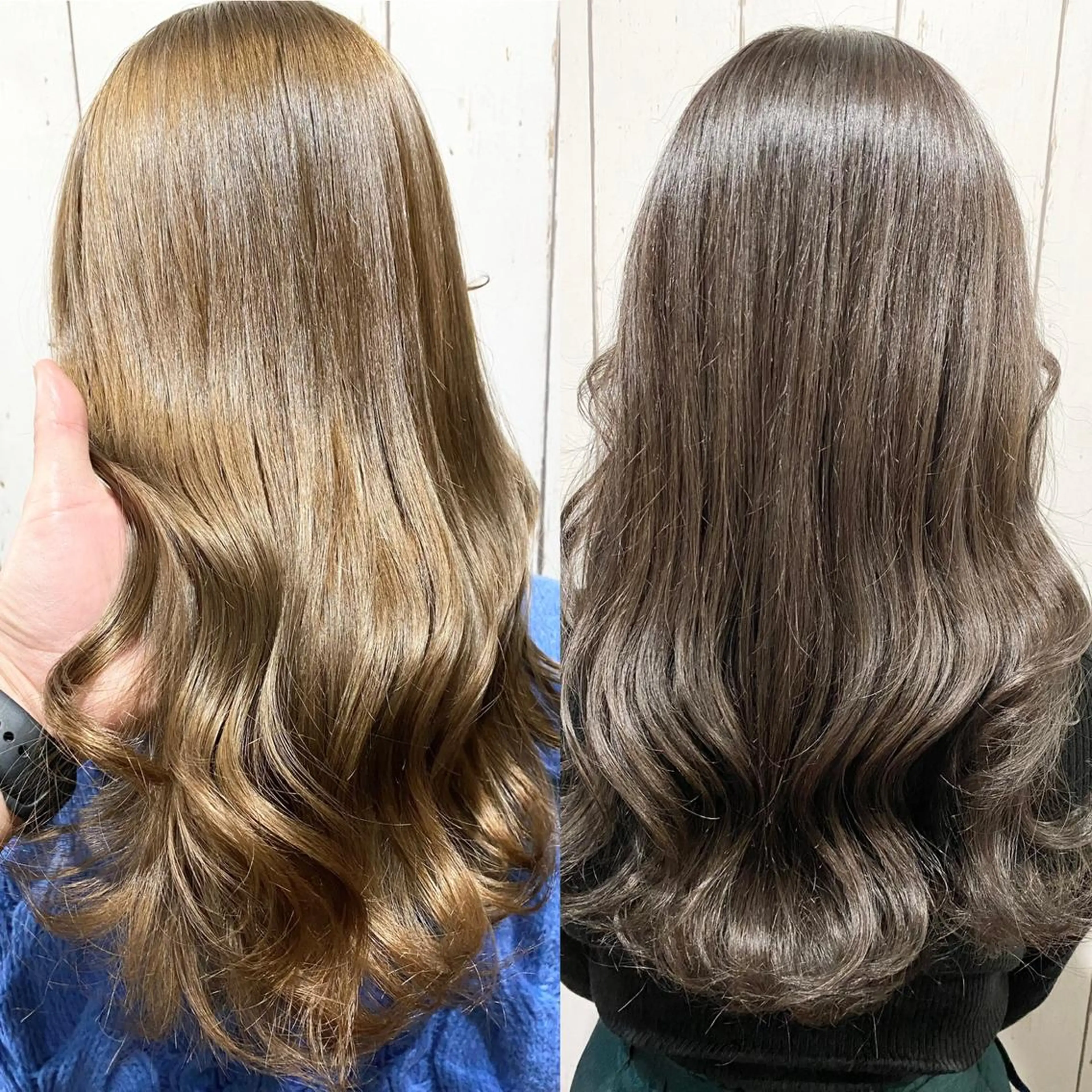 ミディアム カラー パーマ ヘアアレンジ アッシュ バレイヤージュ ベージュカラー ブリーチ 透明感カラー ヘアカラー トリートメント RecheRche【池袋】所属・👑指名率No.1 👑坂口飛翔のヘアスタイル