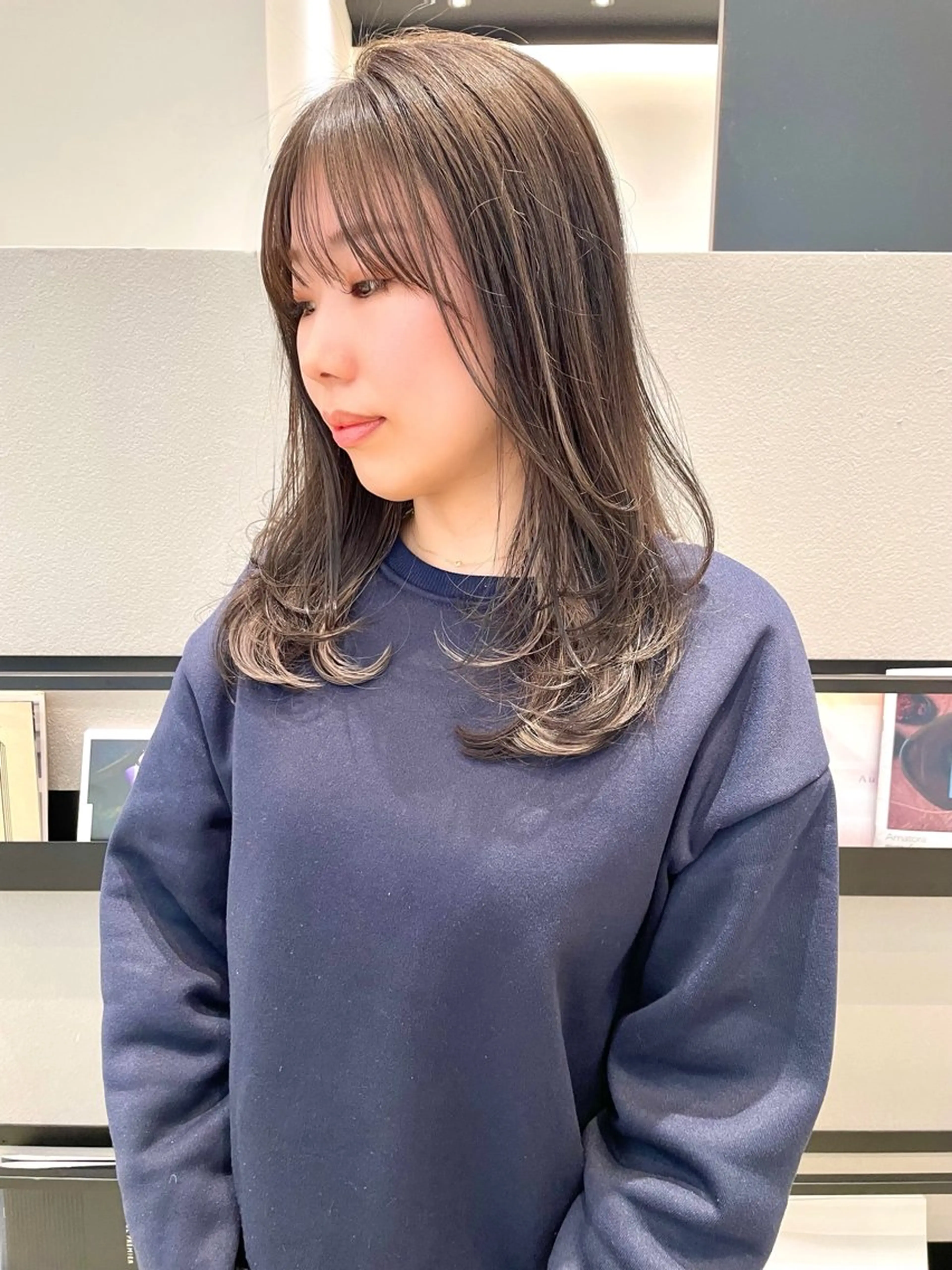 ロング カラー 透明感カラー ハイライトカラー ハイライト レイヤーカット BELLA/天王寺/ 似合わせ/木浦心のヘアスタイル