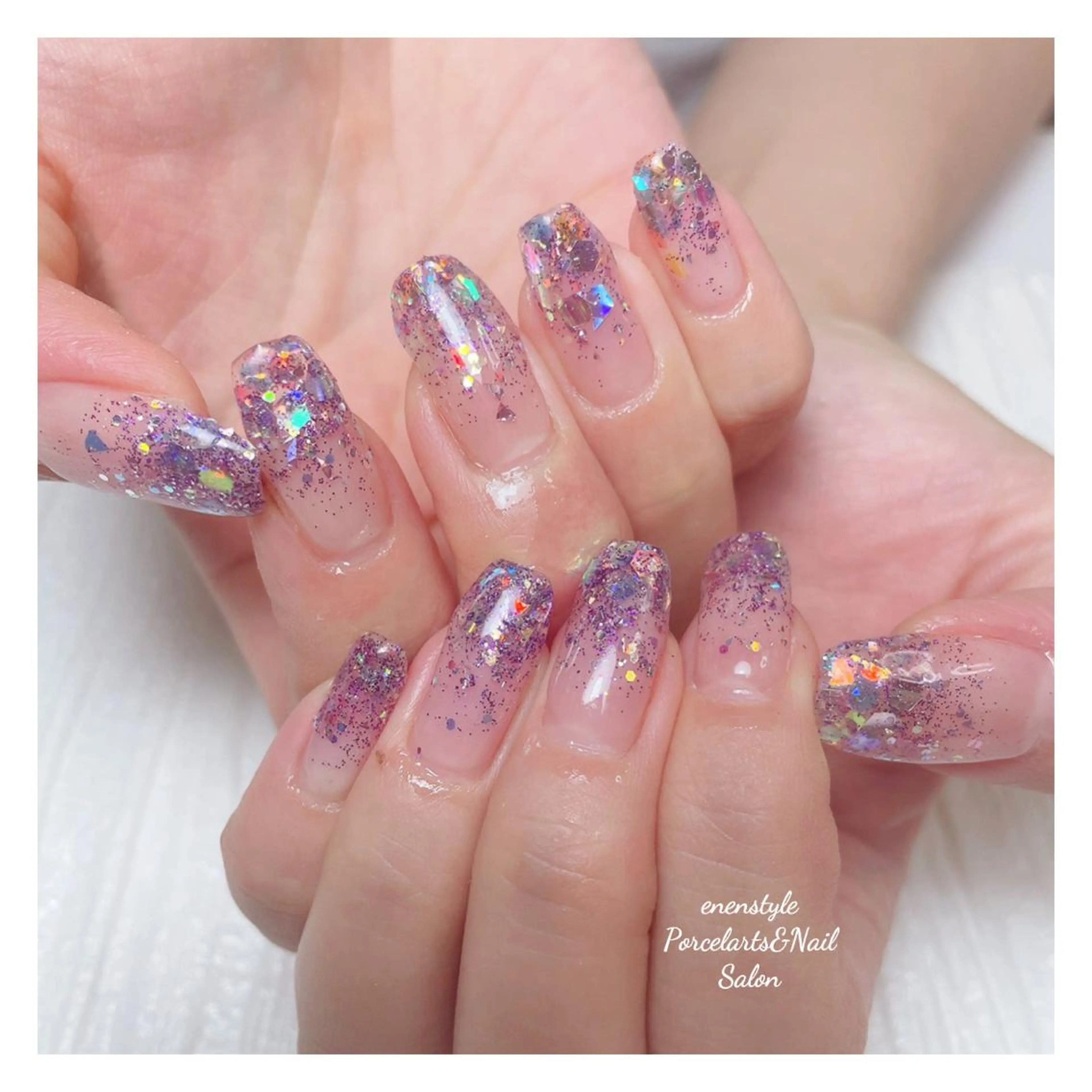 ミディアム ネイル 👑enen style👑のネイルデザイン