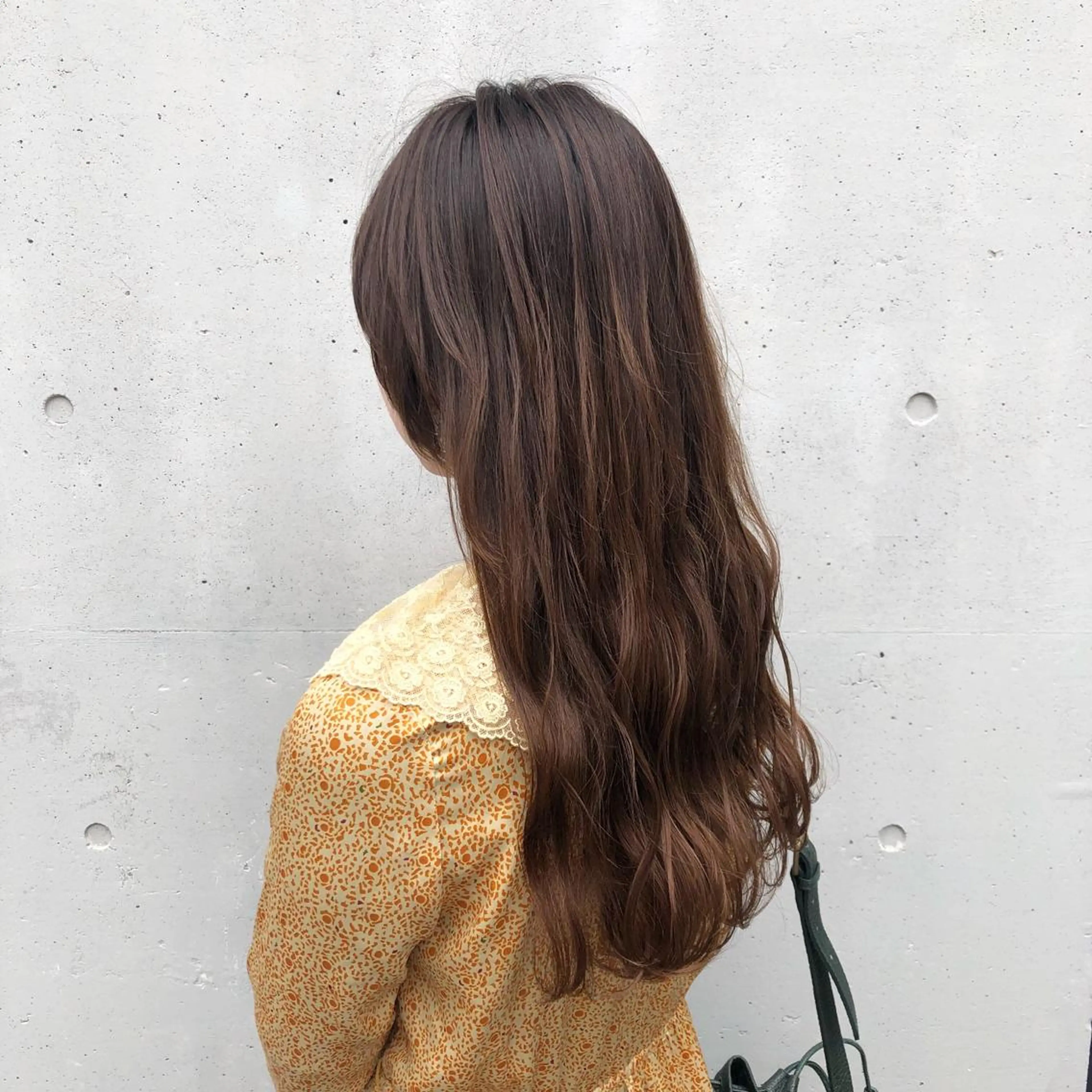 ロング カラー 酸性縮毛矯正🧴韓国 レイヤー/髪質改善のヘアスタイル