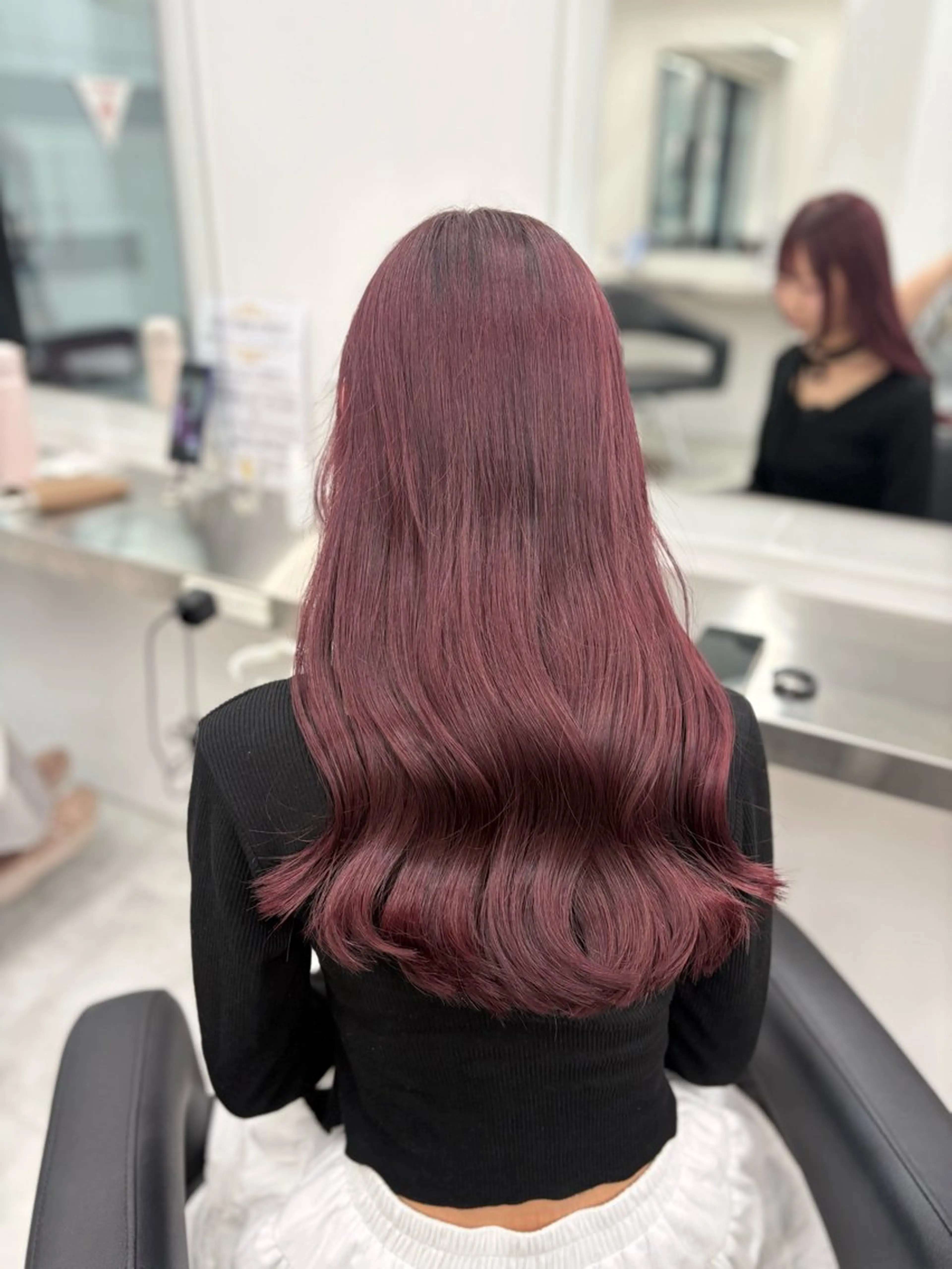 ロング カラー ヘアアレンジ ヘアカラー ヘアセット 🫧‪🎀うる艶暖色 🏹Nanako🎀のヘアスタイル