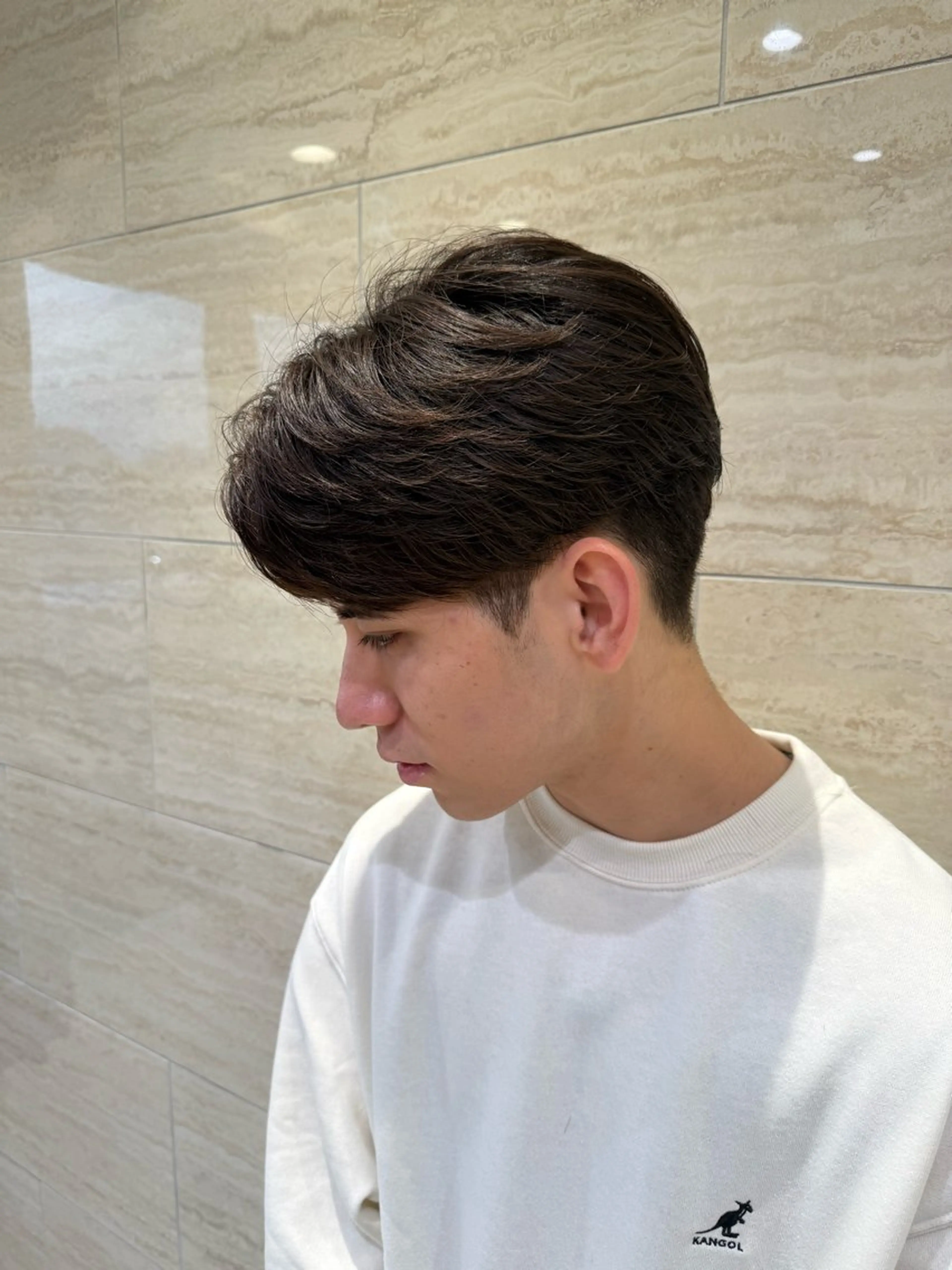 パーマ メンズ 縮毛矯正 SANA/ツヤカラー /カット大船のヘアスタイル