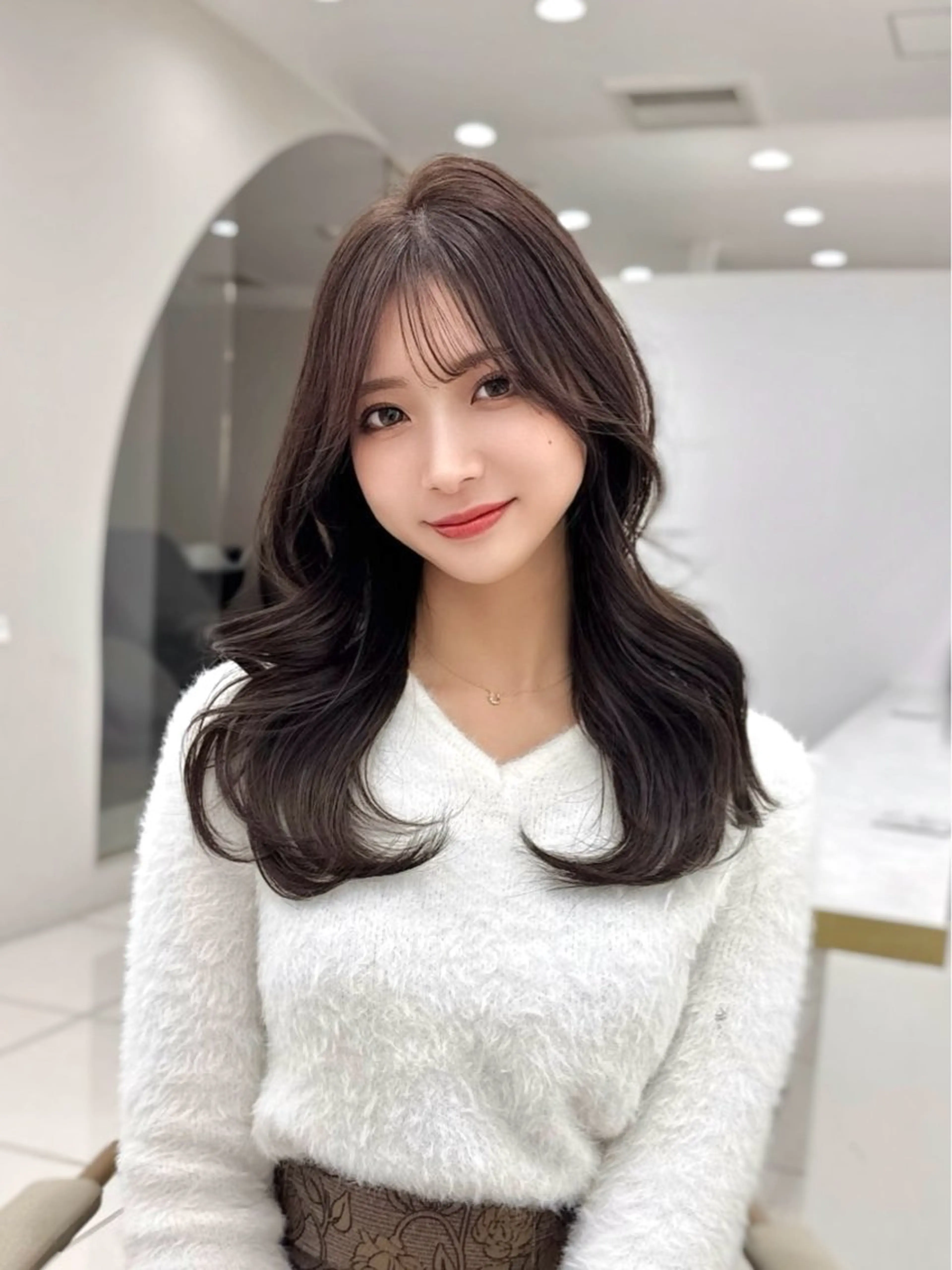 ロング カラー MAEUL NAGOYA所属・前髪顔周り/レイヤー 韓国/桔川恒のヘアスタイル