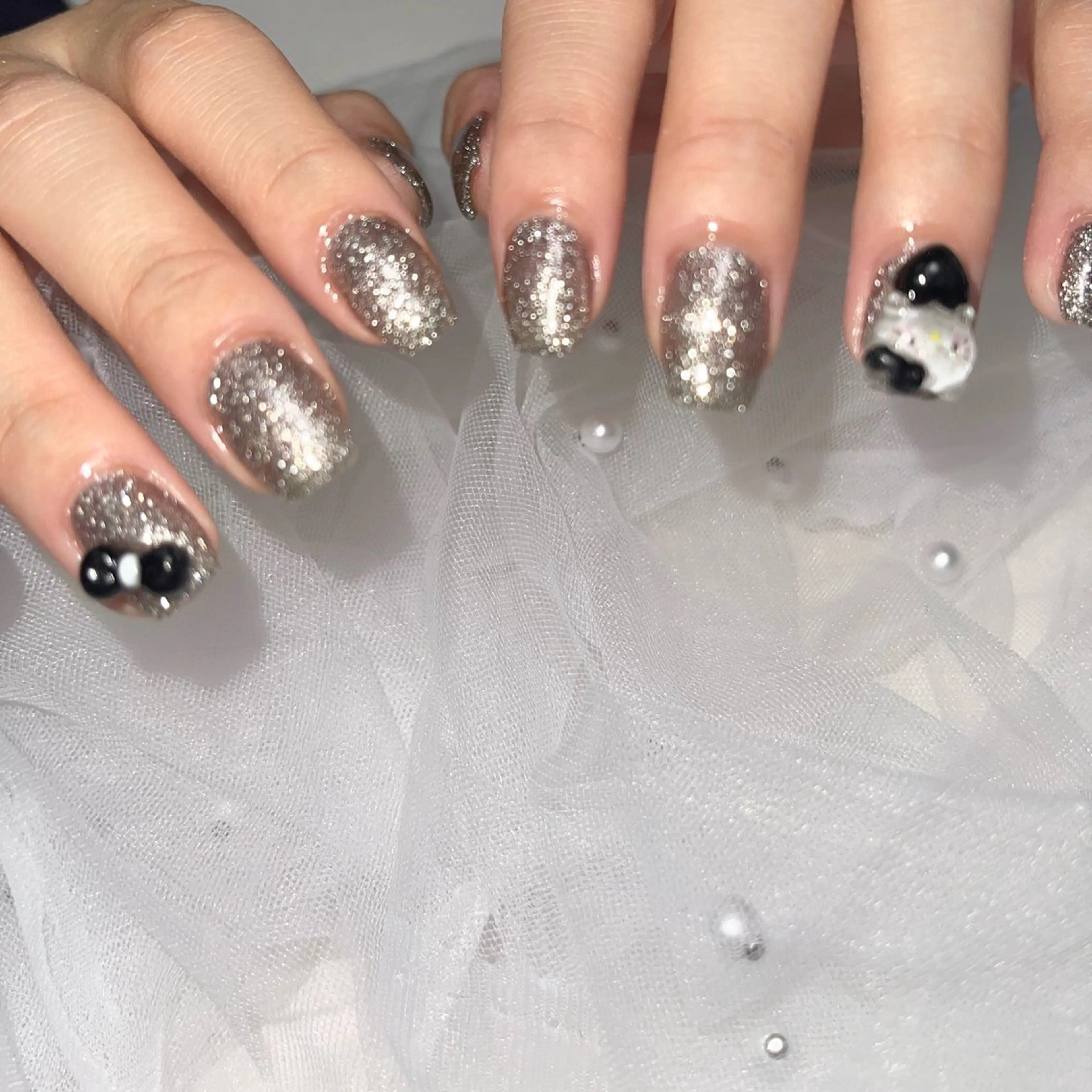 ネイル アートネイル 長さ出し 韓国ネイル 持ち込み シンプルネイル ハンドネイル RE SALONのネイルデザイン