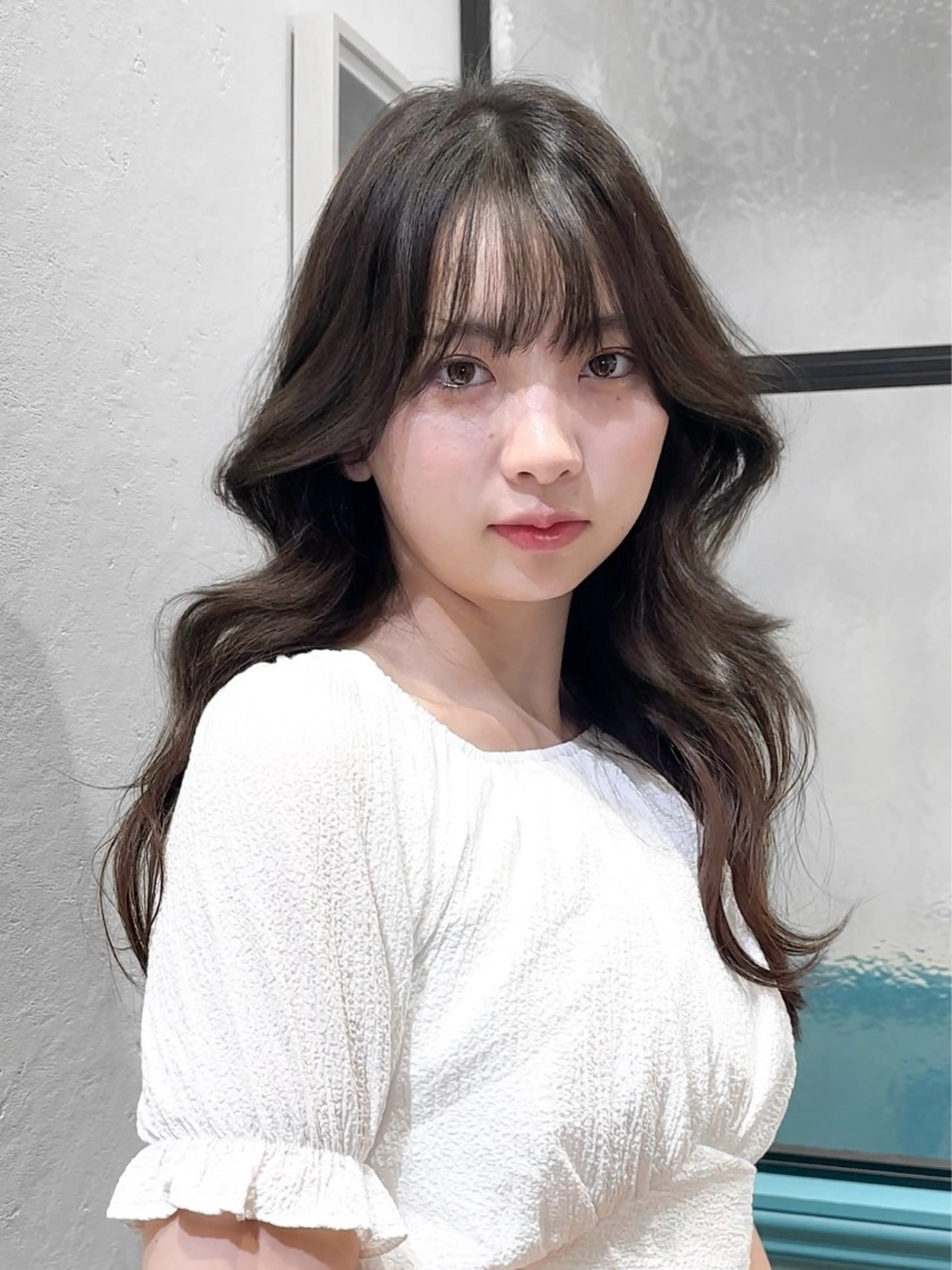 セミロング 縮毛矯正/韓国ヘア /レイヤー🎀ミズキのヘアスタイル
