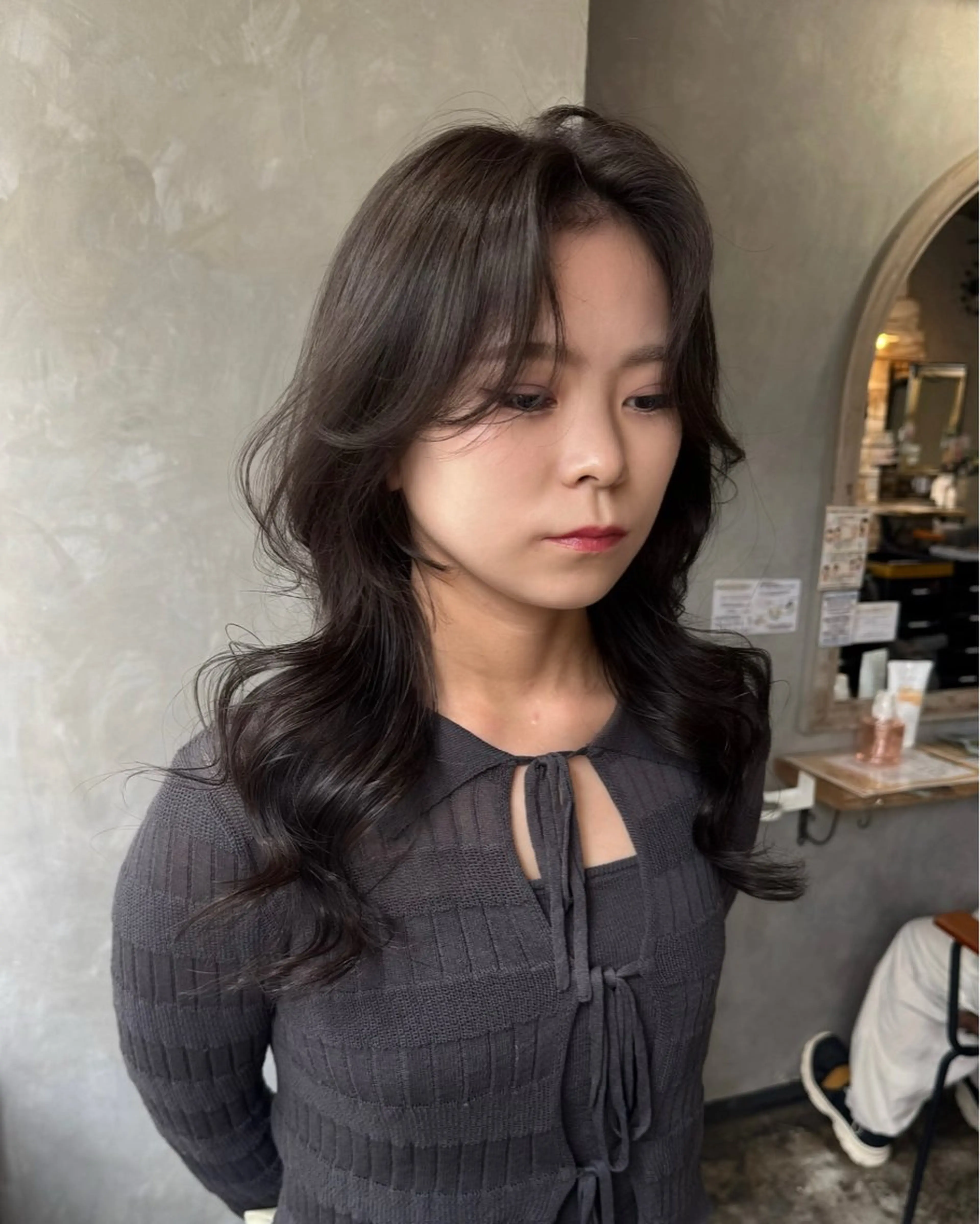 ロング カット ヘアカラー トリートメント 清水 健吏/ 韓国ヘア/レイヤーのヘアスタイル