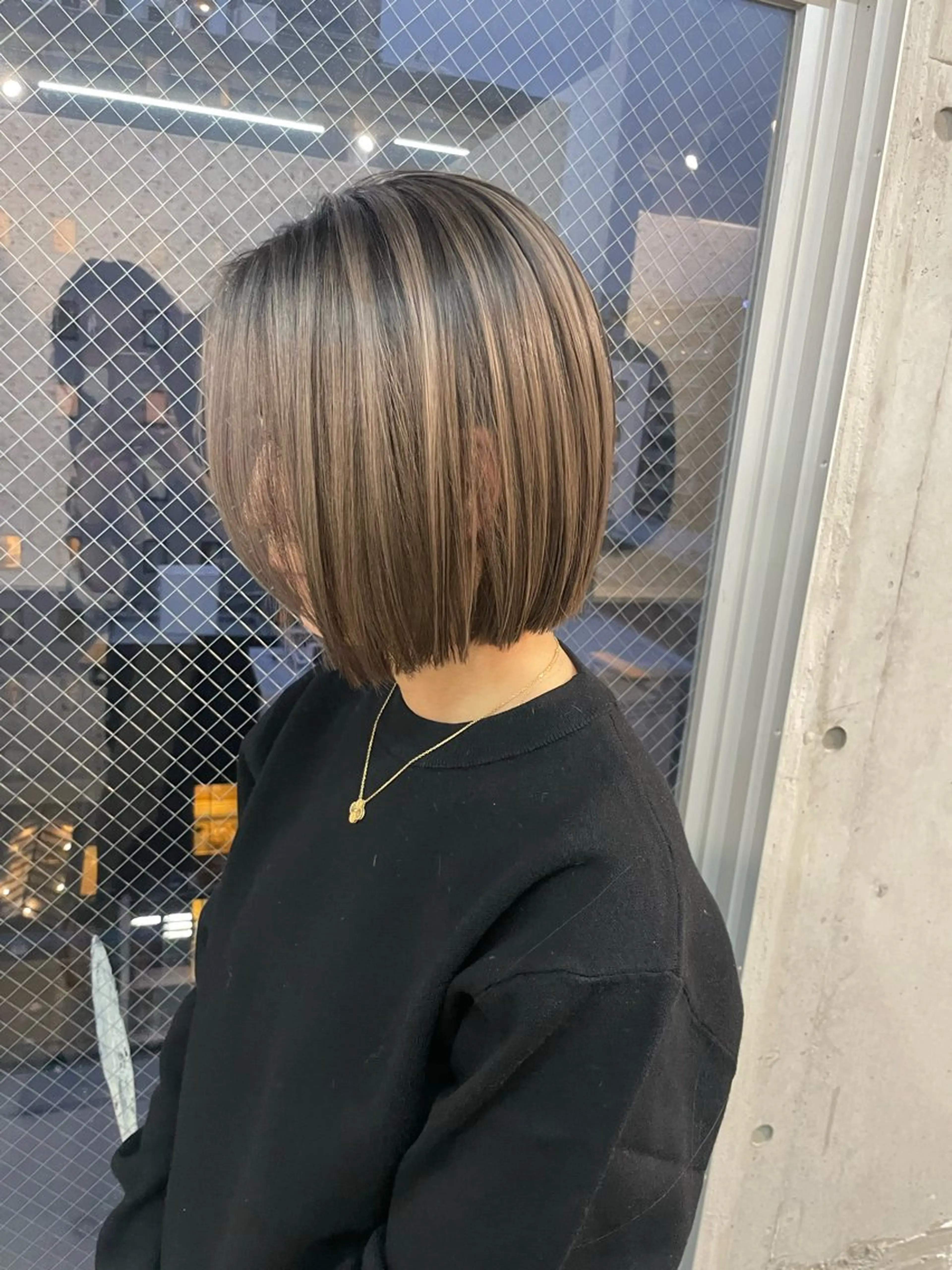 ショート ヘアカラー 有人/バレイヤージュ /シャドールーツのヘアスタイル