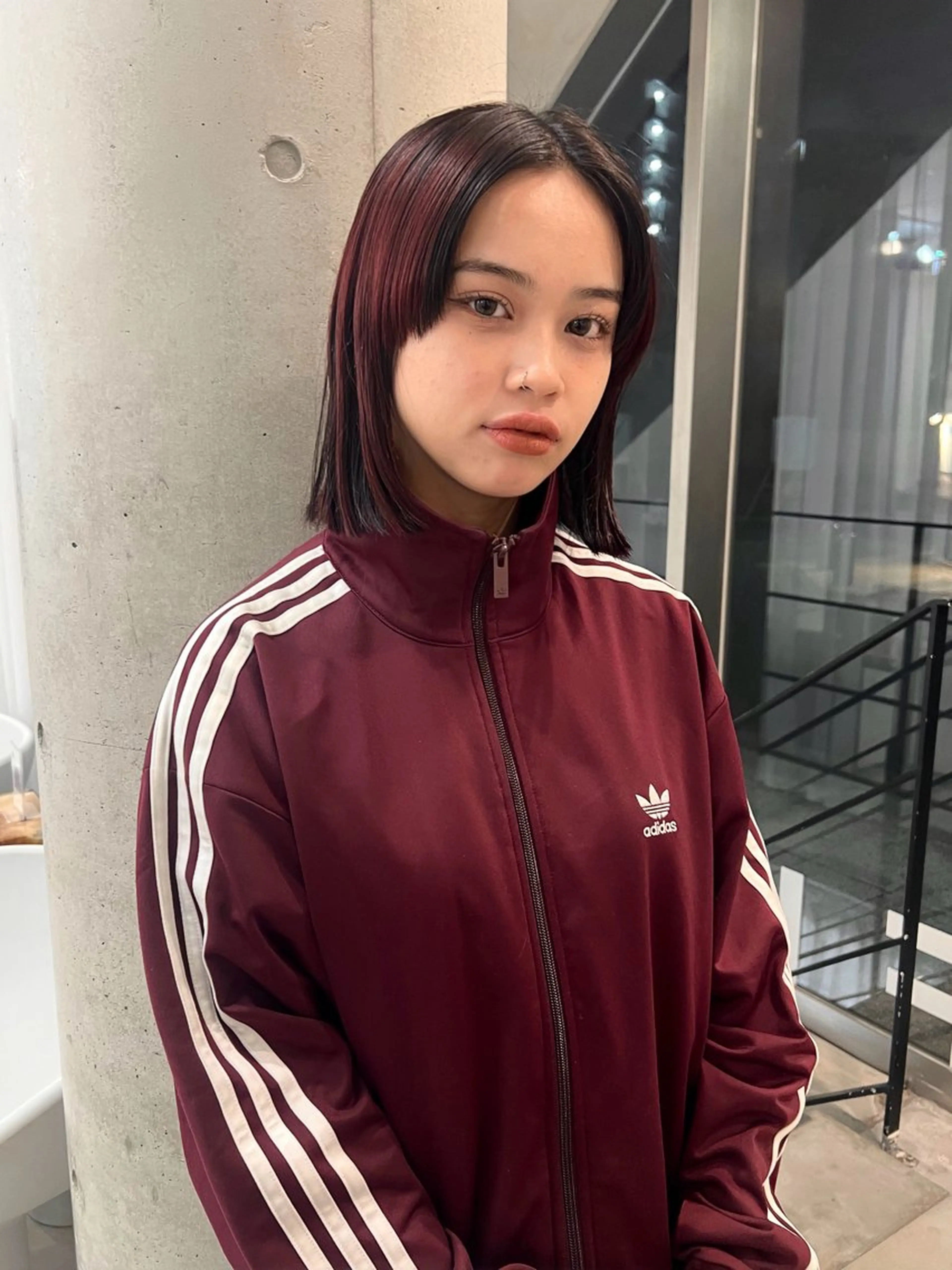 ✨メンテナンスにピッタリ✨前髪カット+ケアカラー+超音波3stepトリートメントの写真