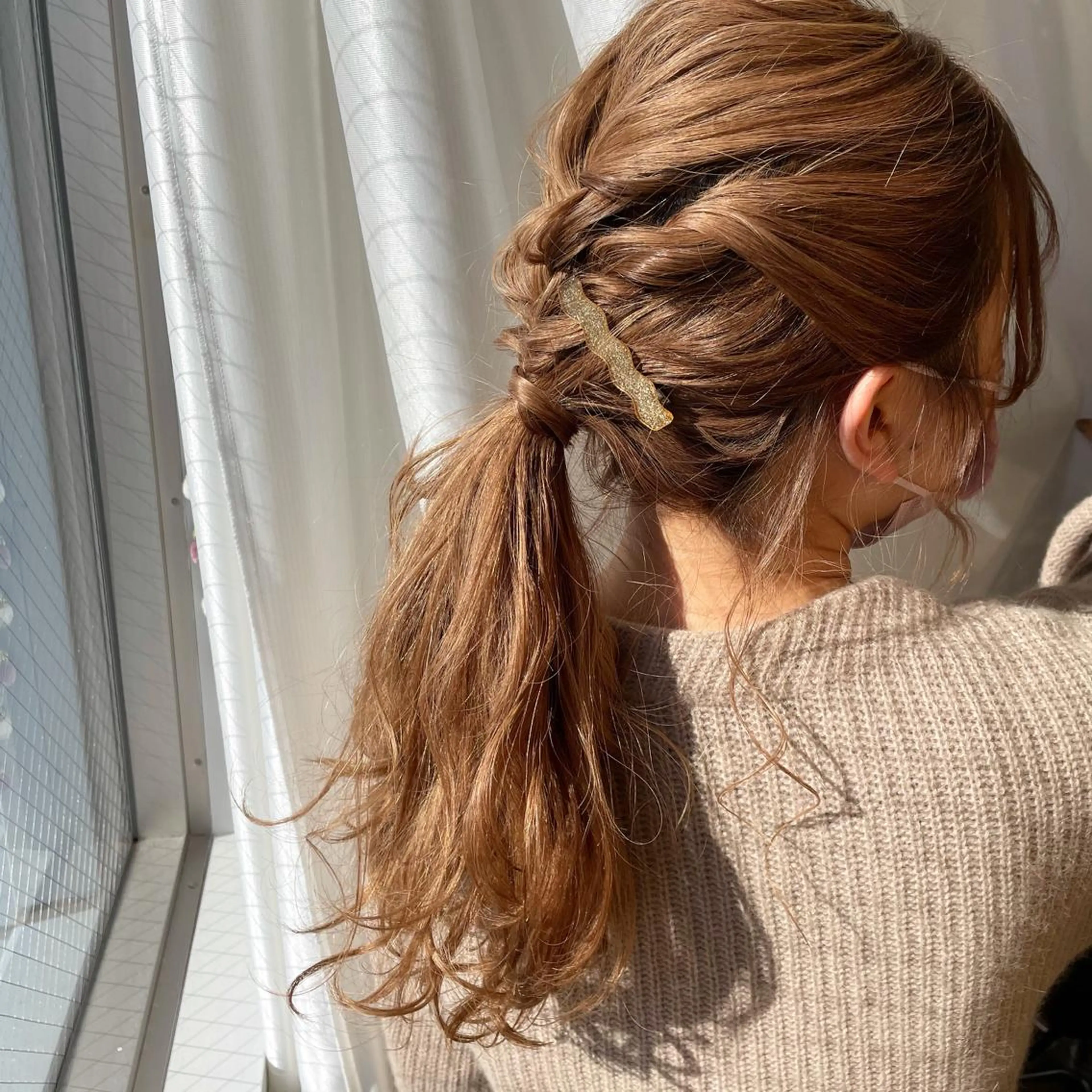 ロング カラー ヘアアレンジ 簡単アレンジ なつき/艶ピンク/ girly hairのヘアスタイル