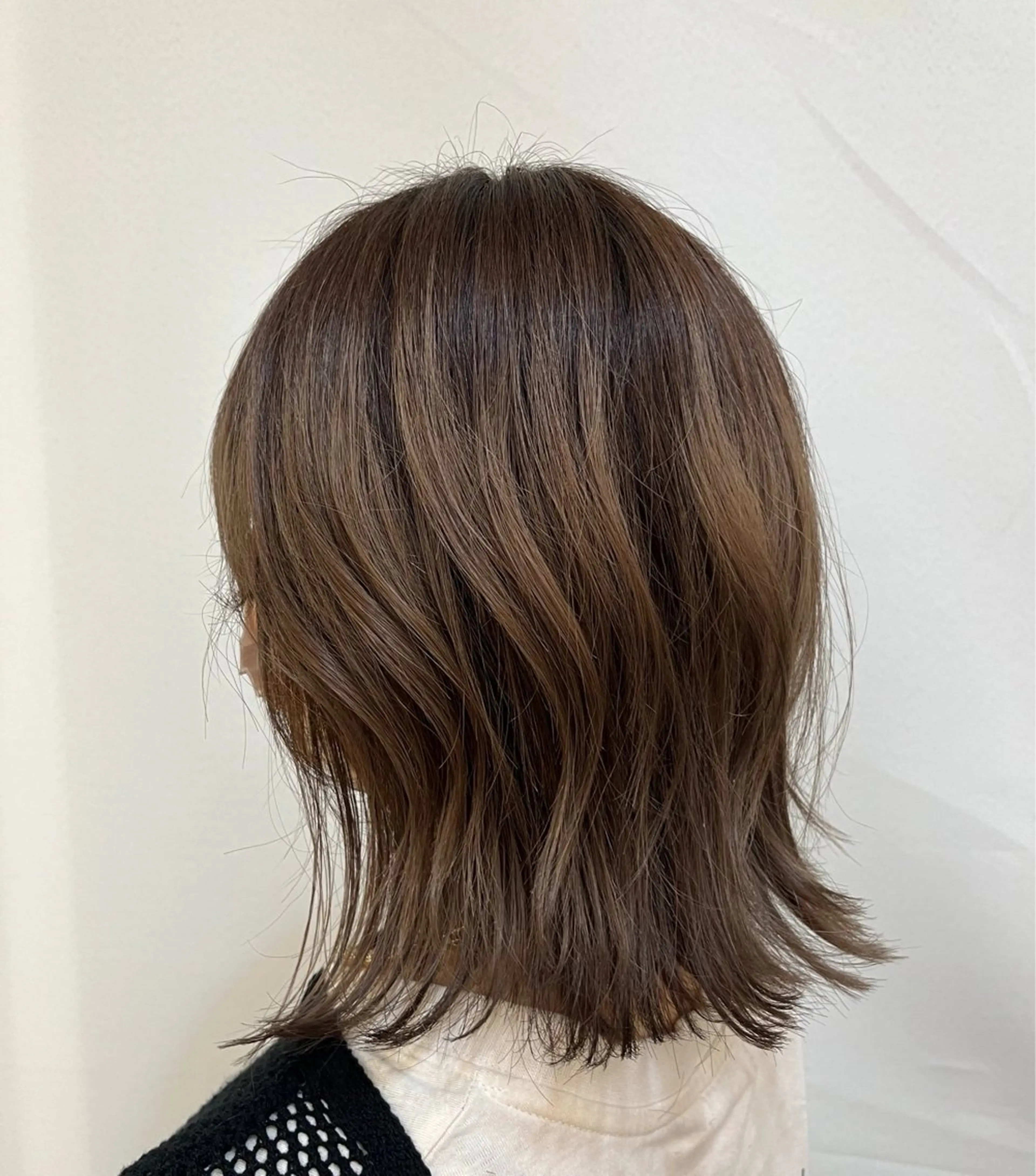 ミディアム ミディアムレイヤー くびれヘア レイヤーカット ar西新井所属・欠畑 瑠奈のヘアスタイル