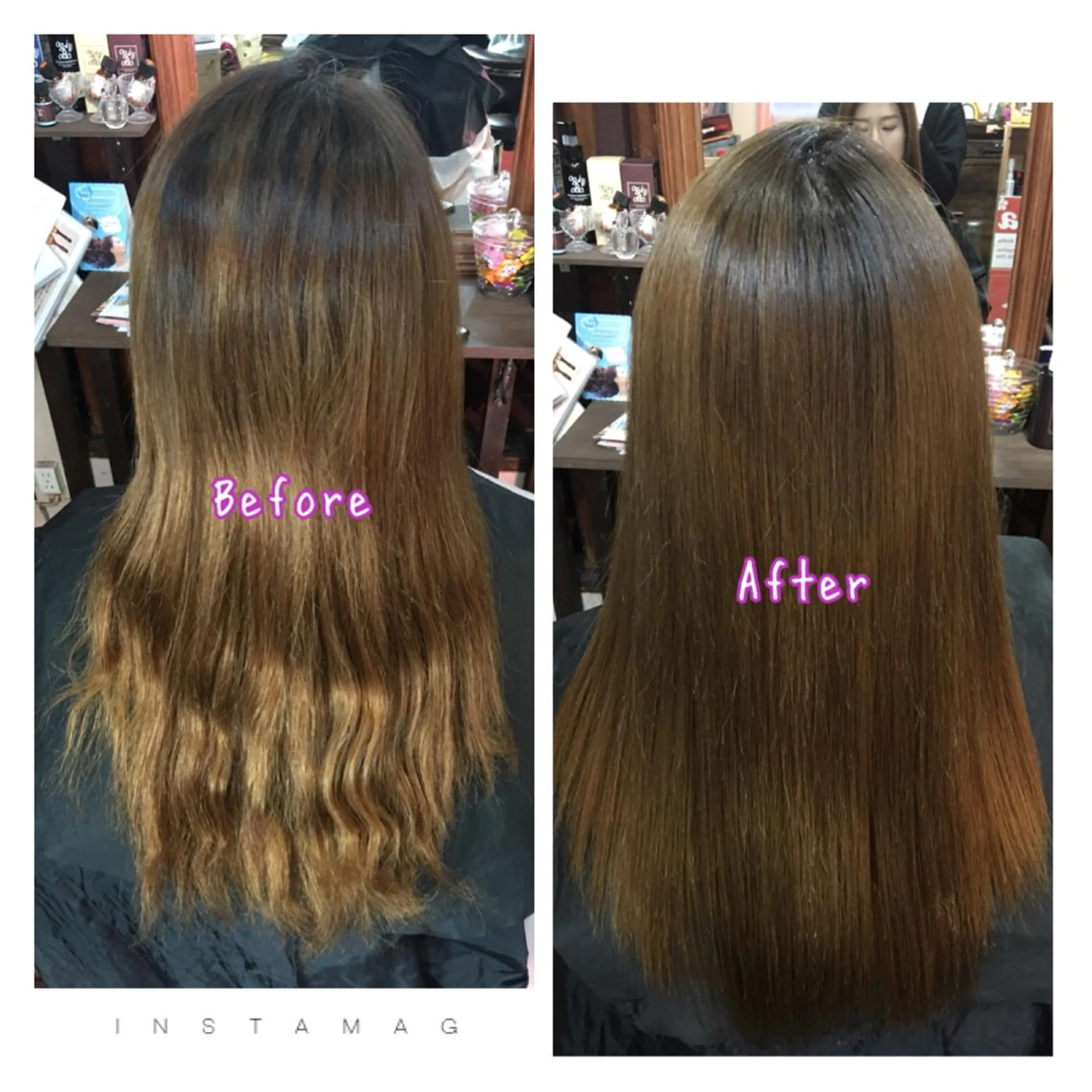 セミロング カラー パーマ マツエク・マツパ ブリーチ トリートメント 美髪を叶える髪質改善 サロン／吉田剛弘のヘアスタイル