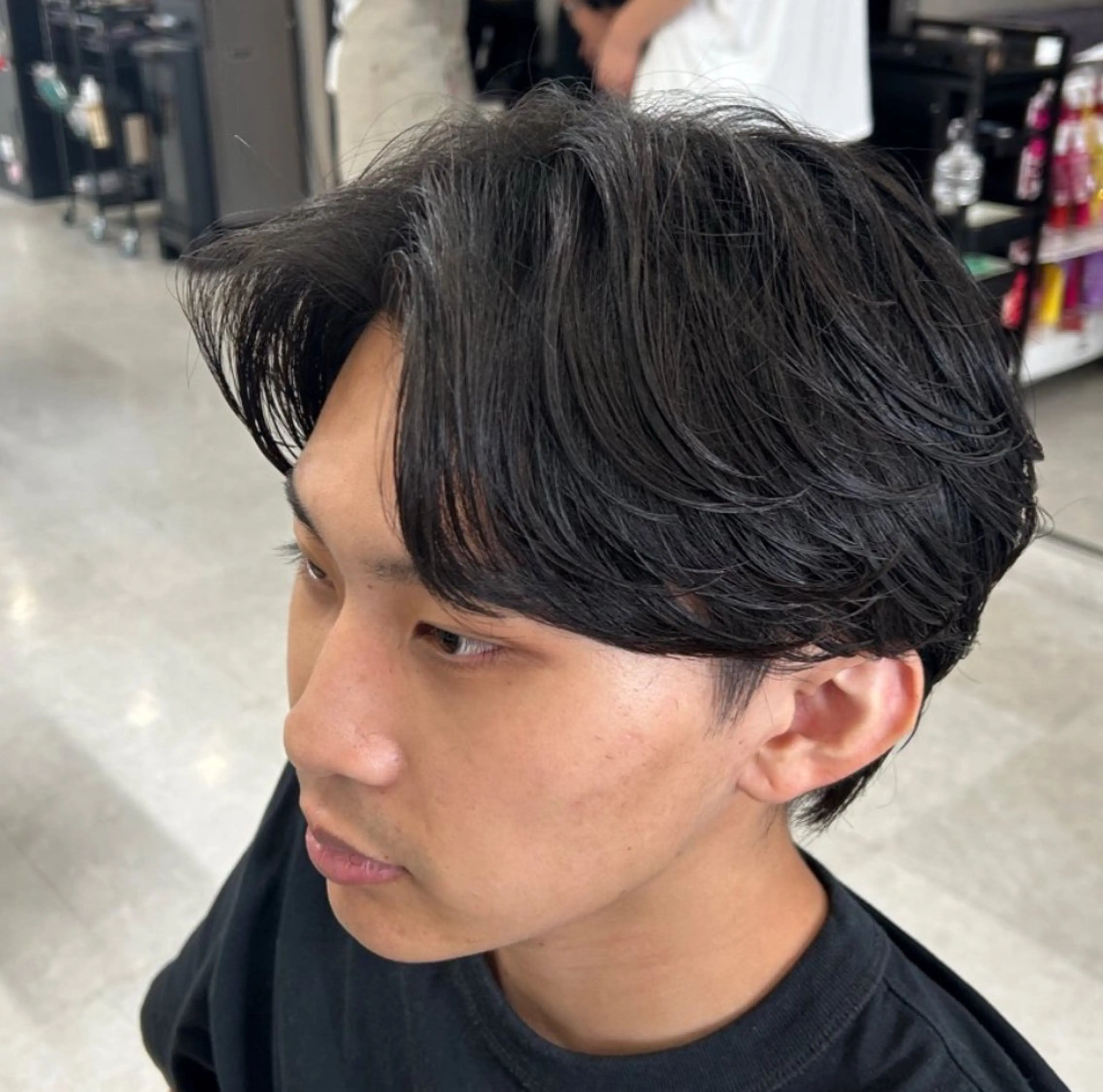 パーマ メンズ カット 縮毛矯正 トリートメント ヘッドスパ ヘアセット カズキ🌼曲がる縮毛 ／くせ毛パーマのヘアスタイル