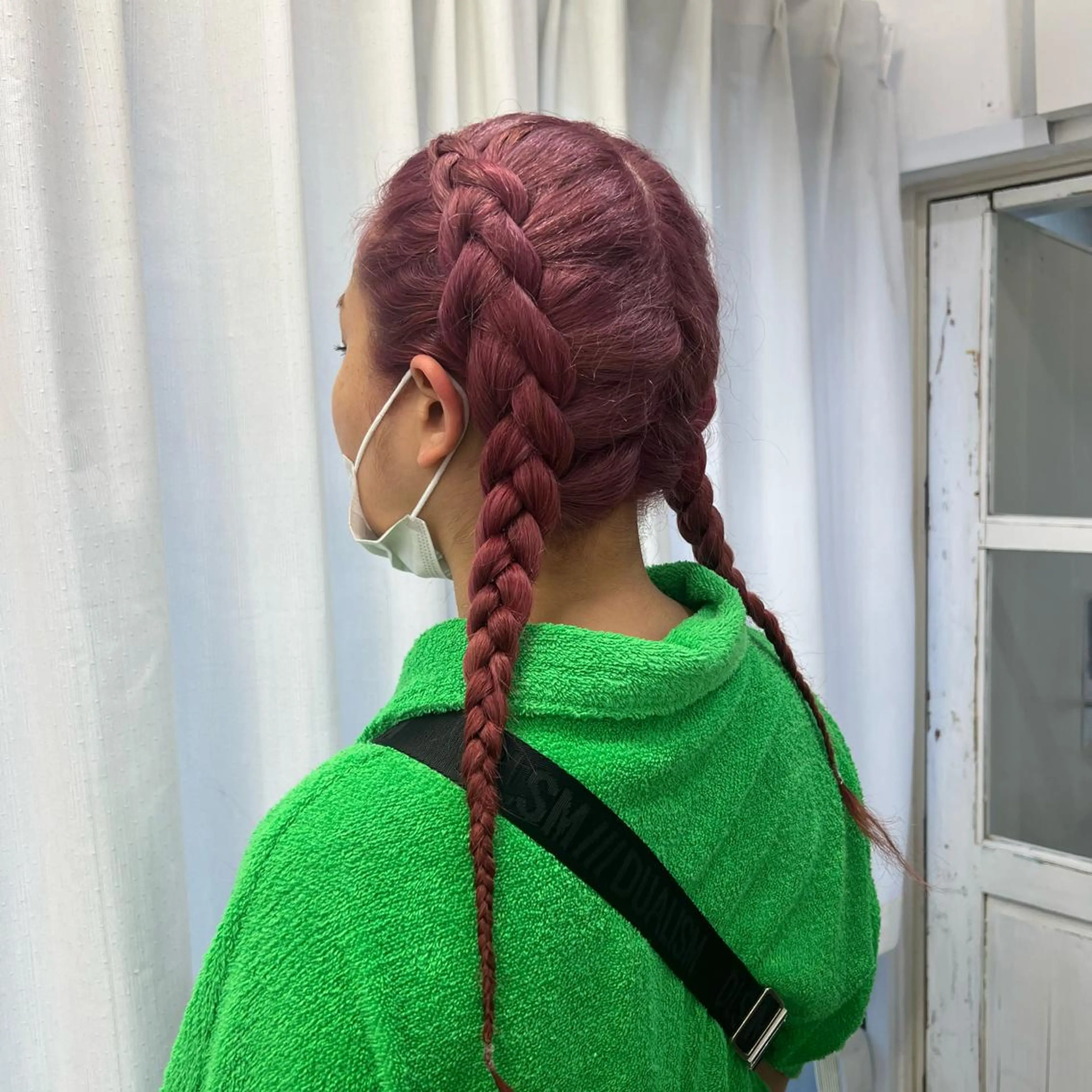 セミロング カラー ダブルカラー ピンクカラー ていねい技術No.1 🌈諏訪 健太のヘアスタイル