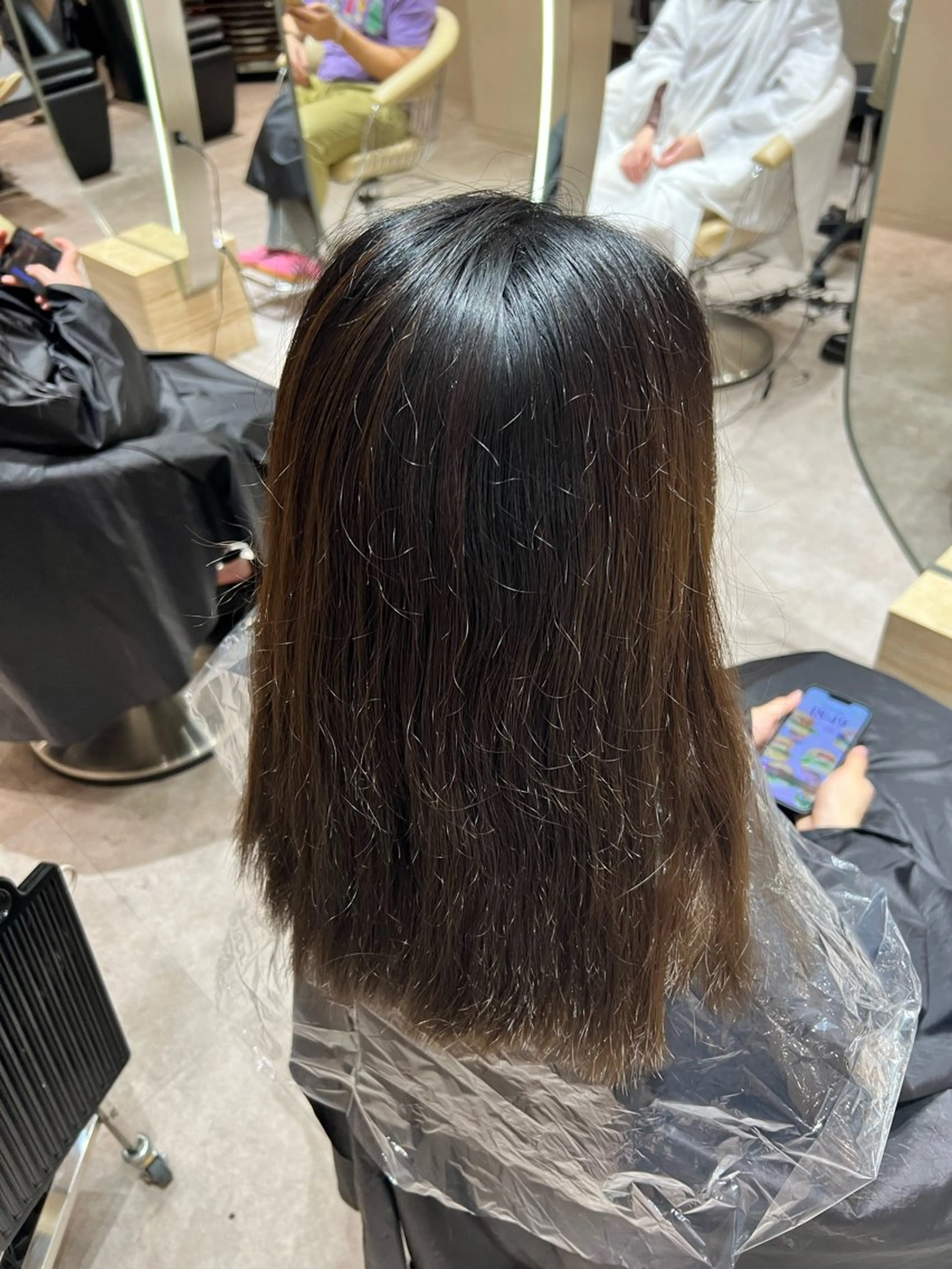 ミディアム カラー ✨髪質改善 縮毛矯正 艶髪 立川 コウキ✨のヘアスタイル