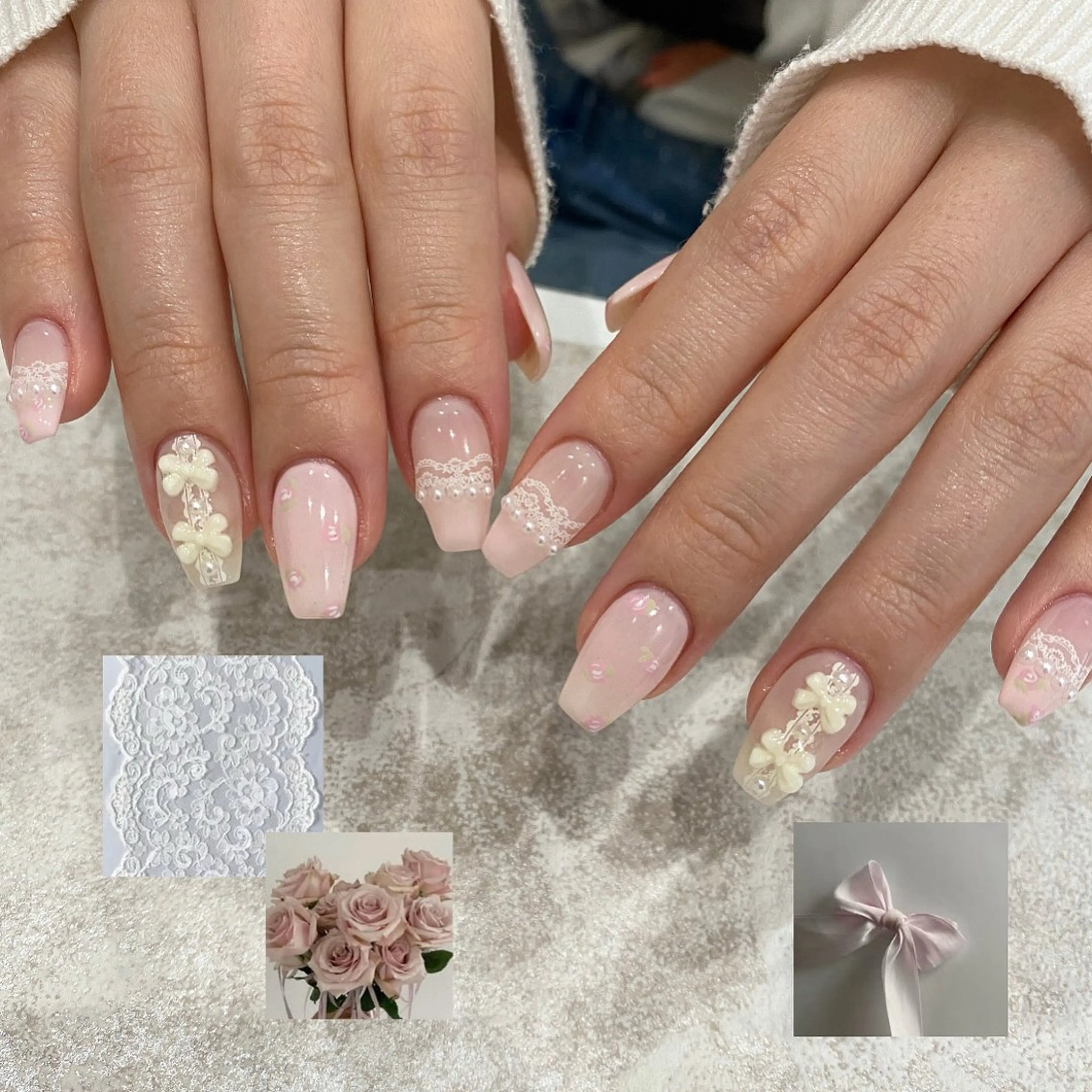 ネイル ハンドネイル Allure小山店 アミのネイルデザイン