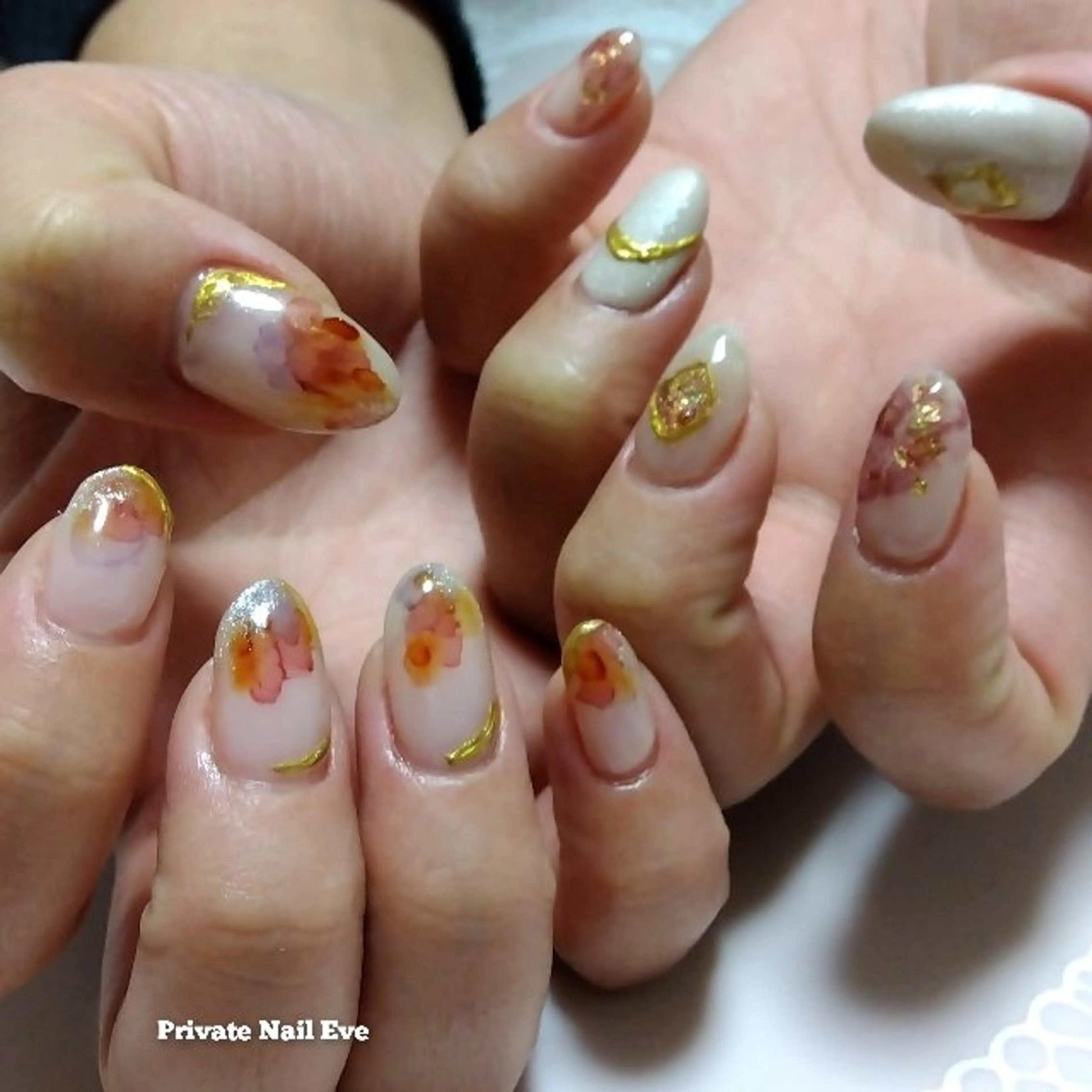 ネイル 持ち込み ニュアンスネイル ハンドネイル ネイル junkoのネイルデザイン