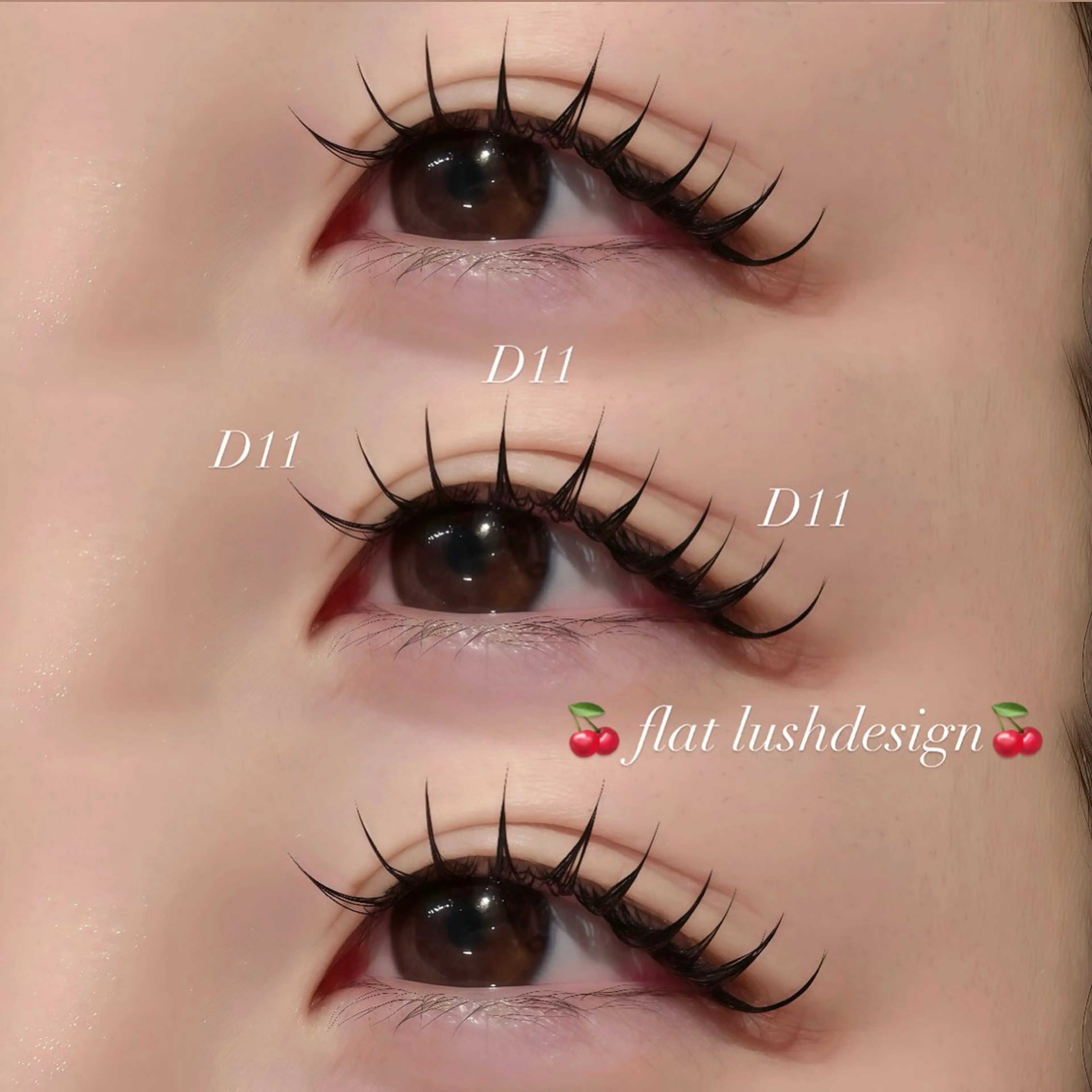 マツエク・マツパ フラットラッシュ 渋谷eyelash ☆KIKUCHI☆のマツエク・マツパデザイン