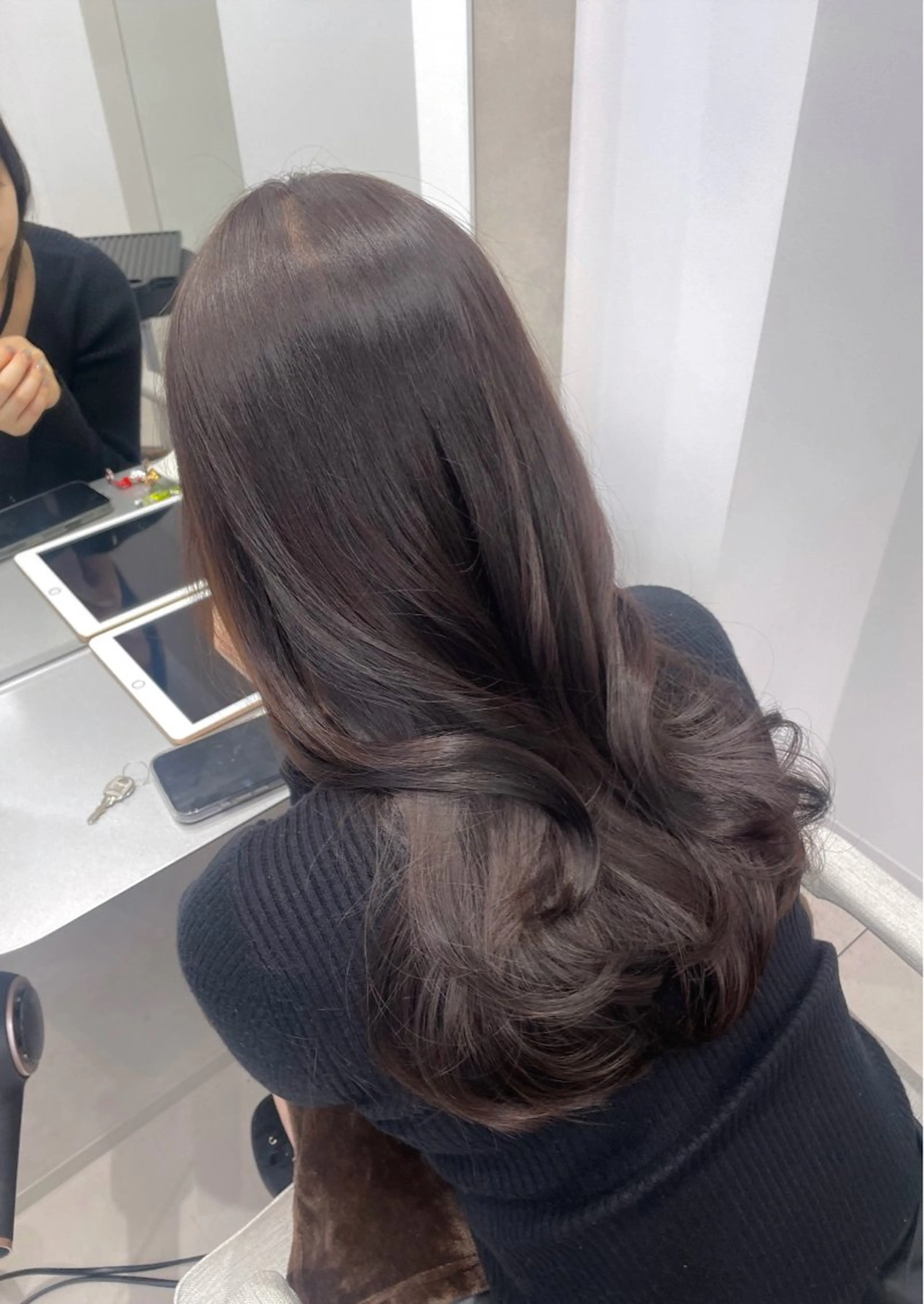 ロング カット ヘアカラー トリートメント ヘアセット 🦋顔周りカット/レ イヤー/ユリ🦋のヘアスタイル