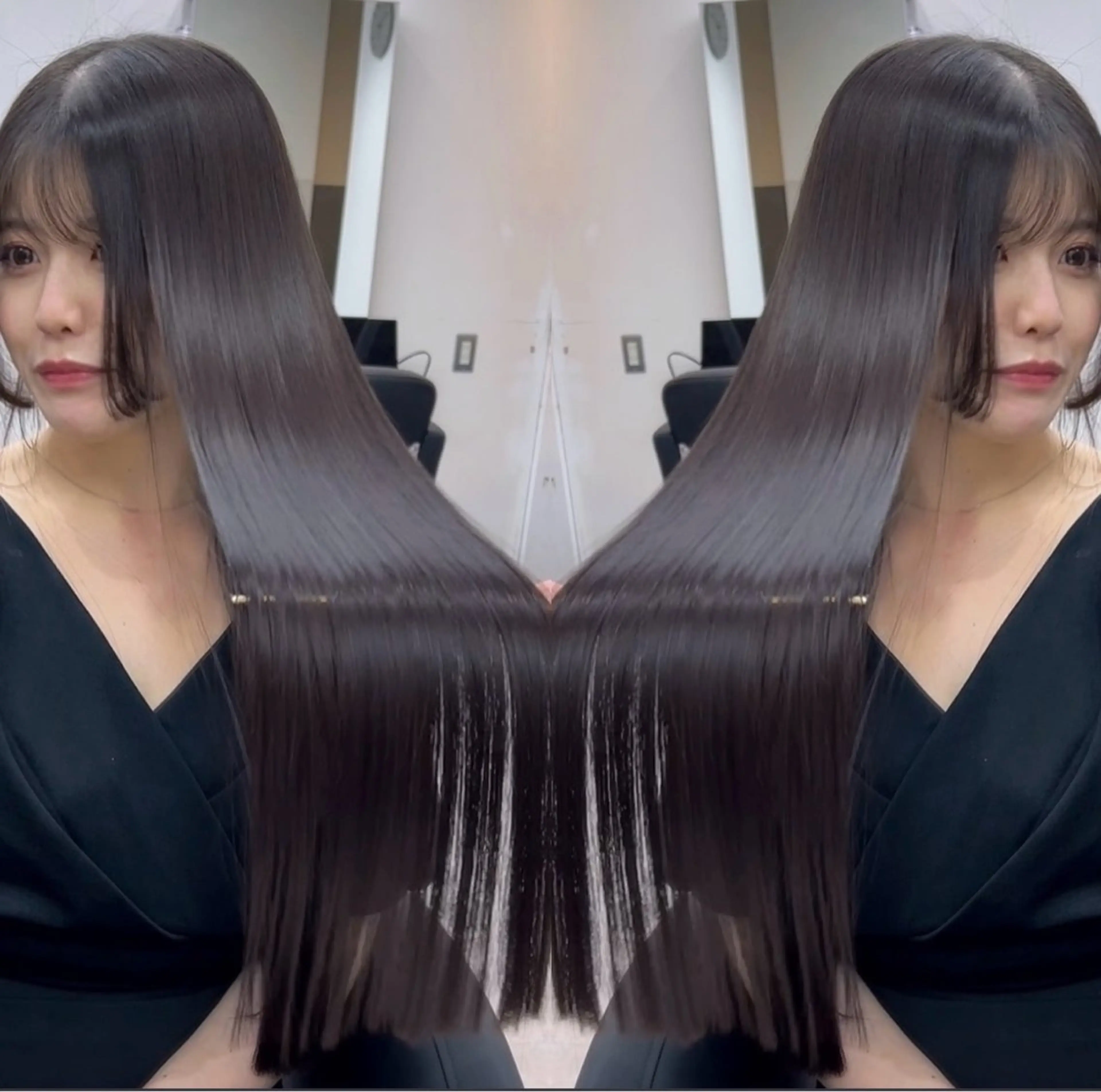 ロング 髪質改善 縮毛矯正 トリートメント カット 縮毛矯正 トリートメント 🫧髪質改善 講師🫧🍎幹細胞のヘアスタイル