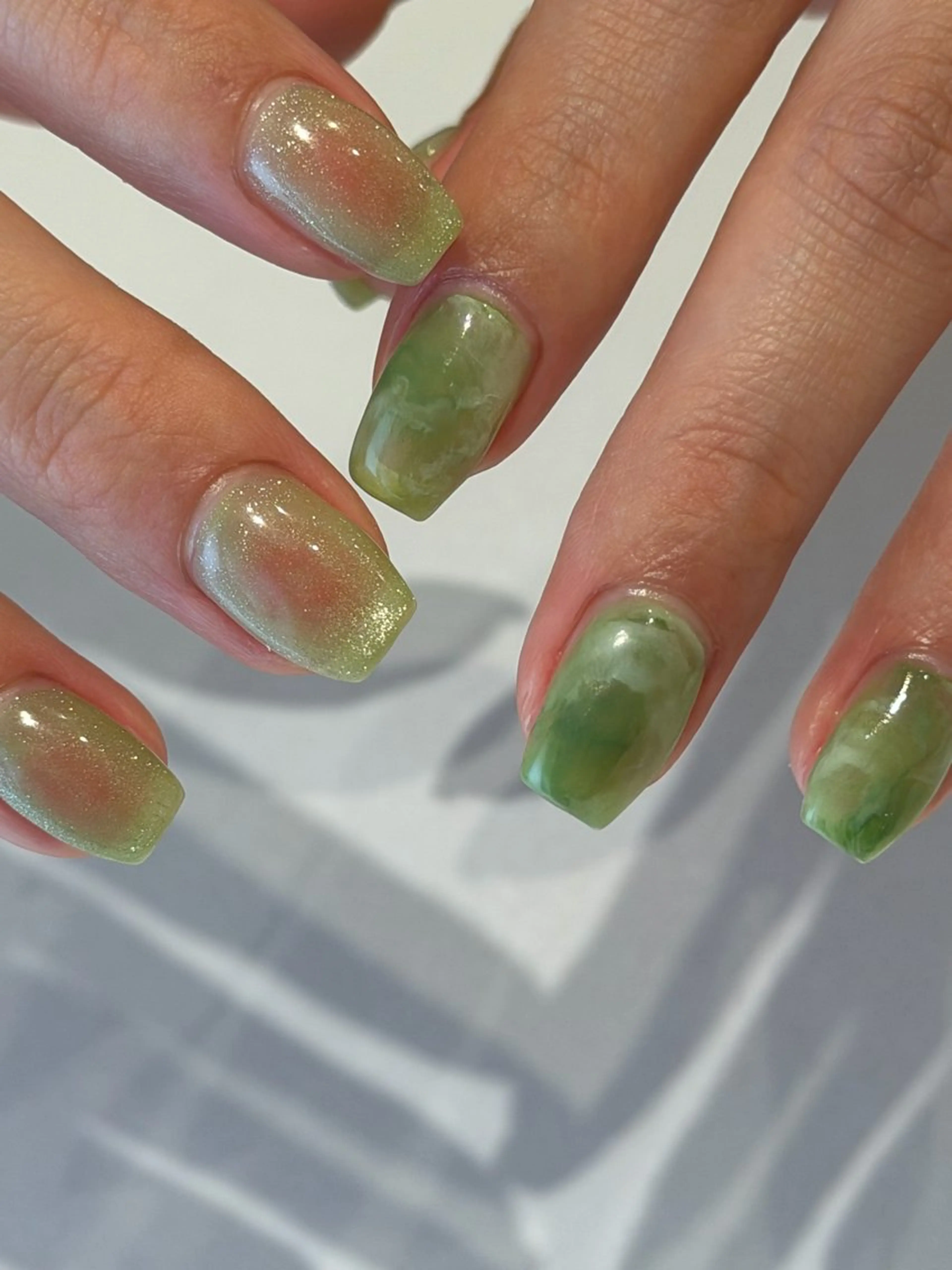 ネイル チークネイル ニュアンスネイル ハンドネイル Ann. nail.tokyo所属・Ann nailのネイルデザイン