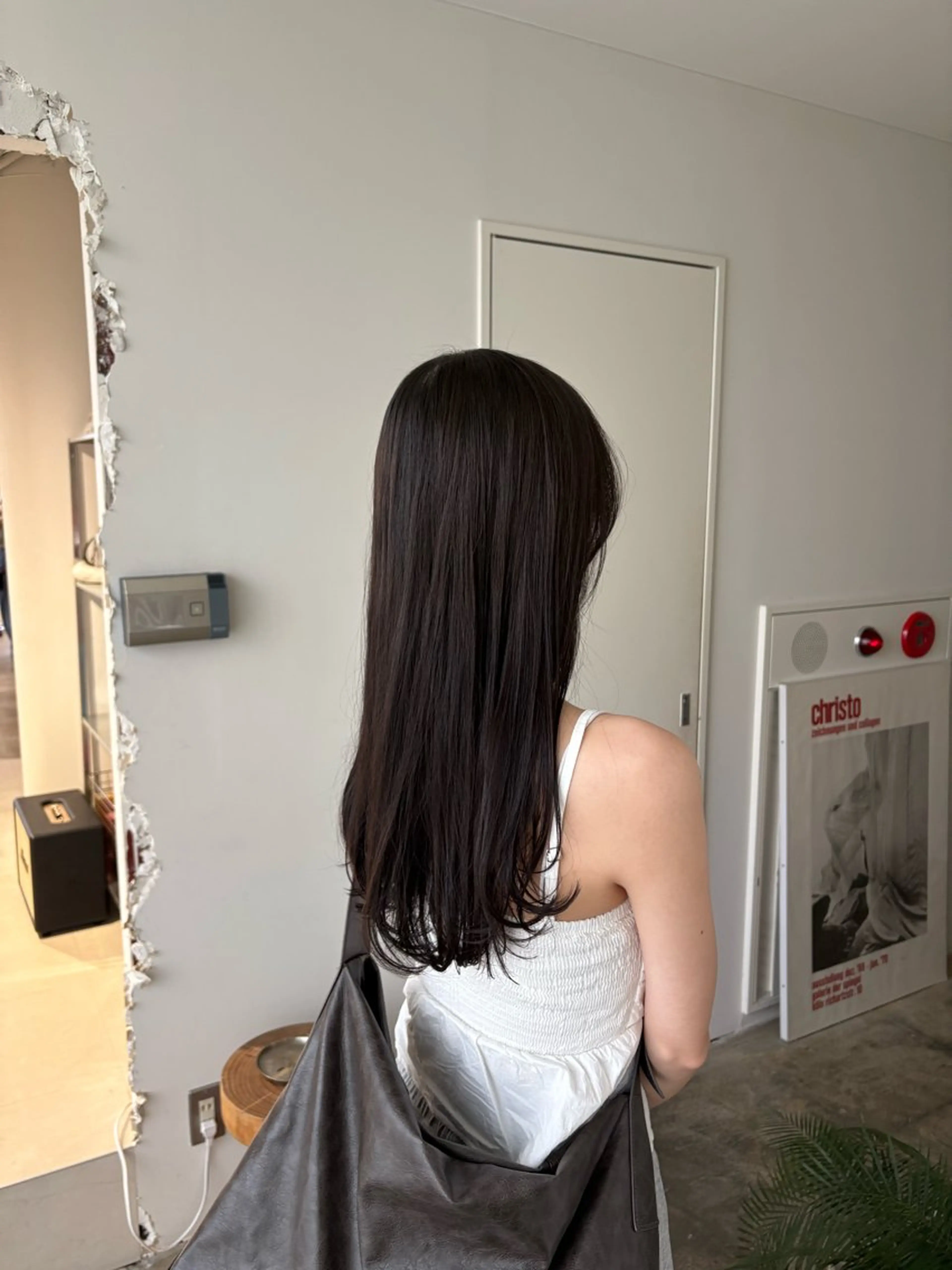 ロング カラー 透明感カラー グレージュ オリーブグレージュ オリーブグレー カット ヘアカラー トリートメント 大阪/梅田 ヨシノヒメカのヘアスタイル