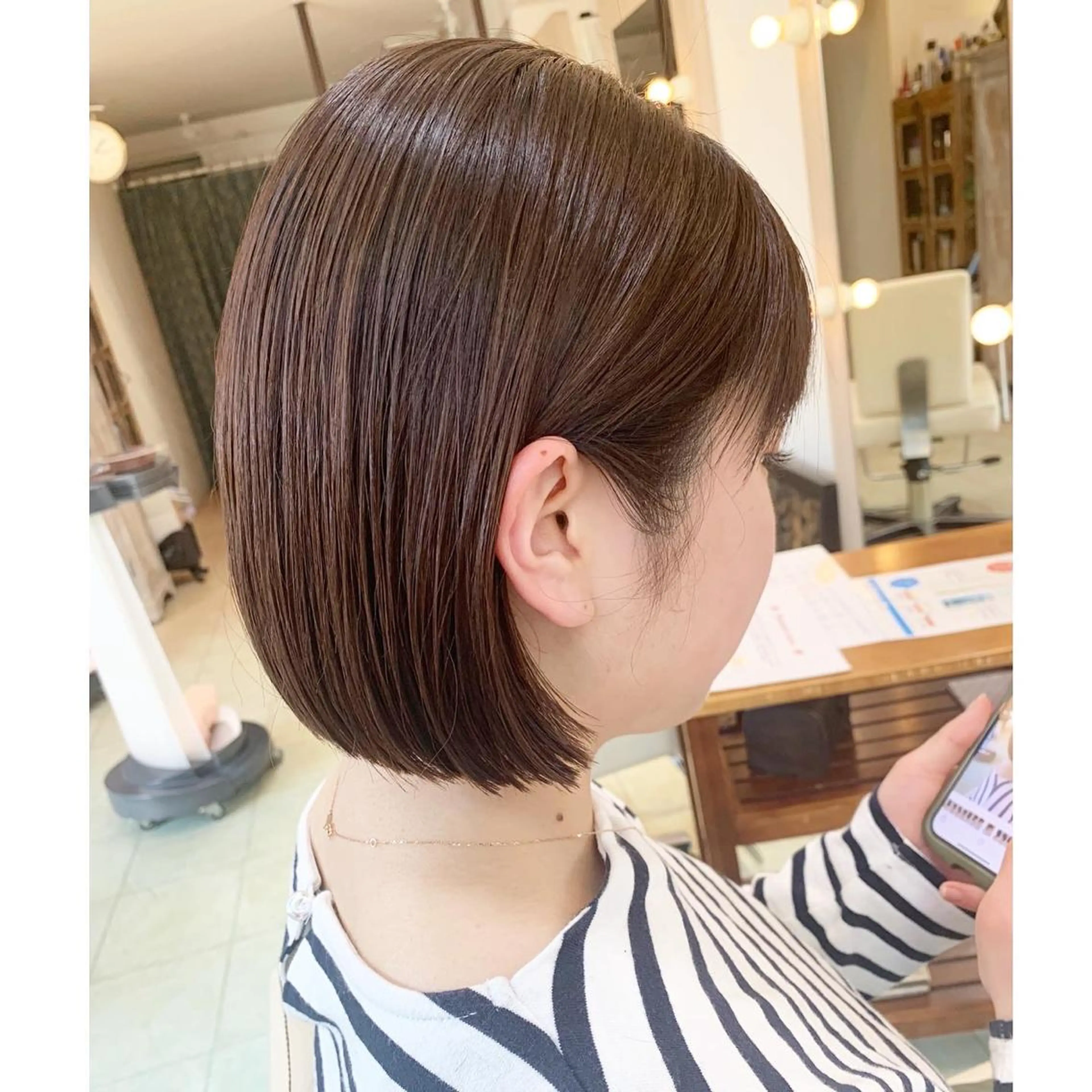 ミディアム カラー カット ヘアカラー トリートメント ヘアセット DiMPlE  ディンプル所属・🌸スタイリスト 山浦美恵のヘアスタイル