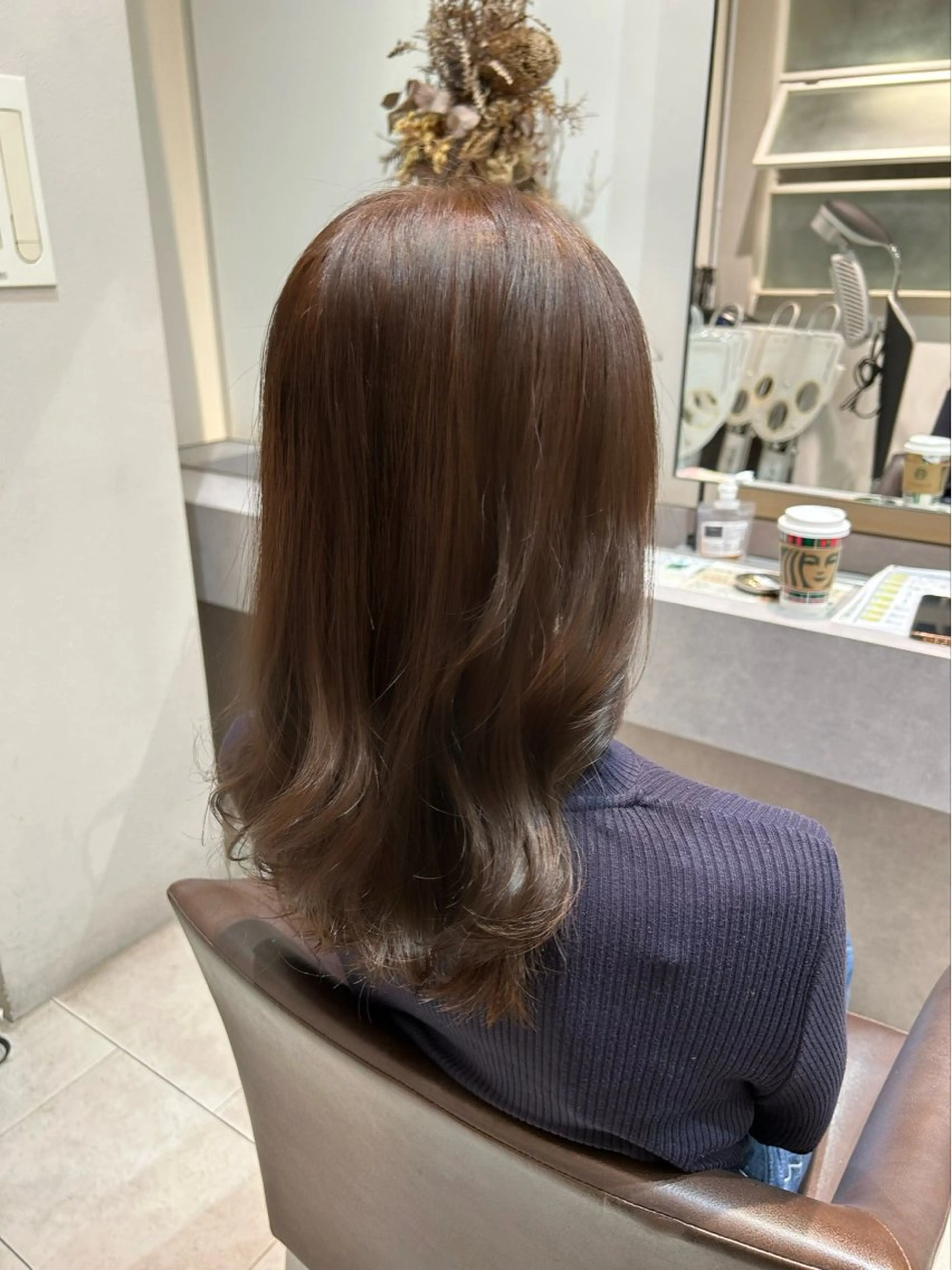 セミロング 透明感カラー♡ Mahoのヘアスタイル