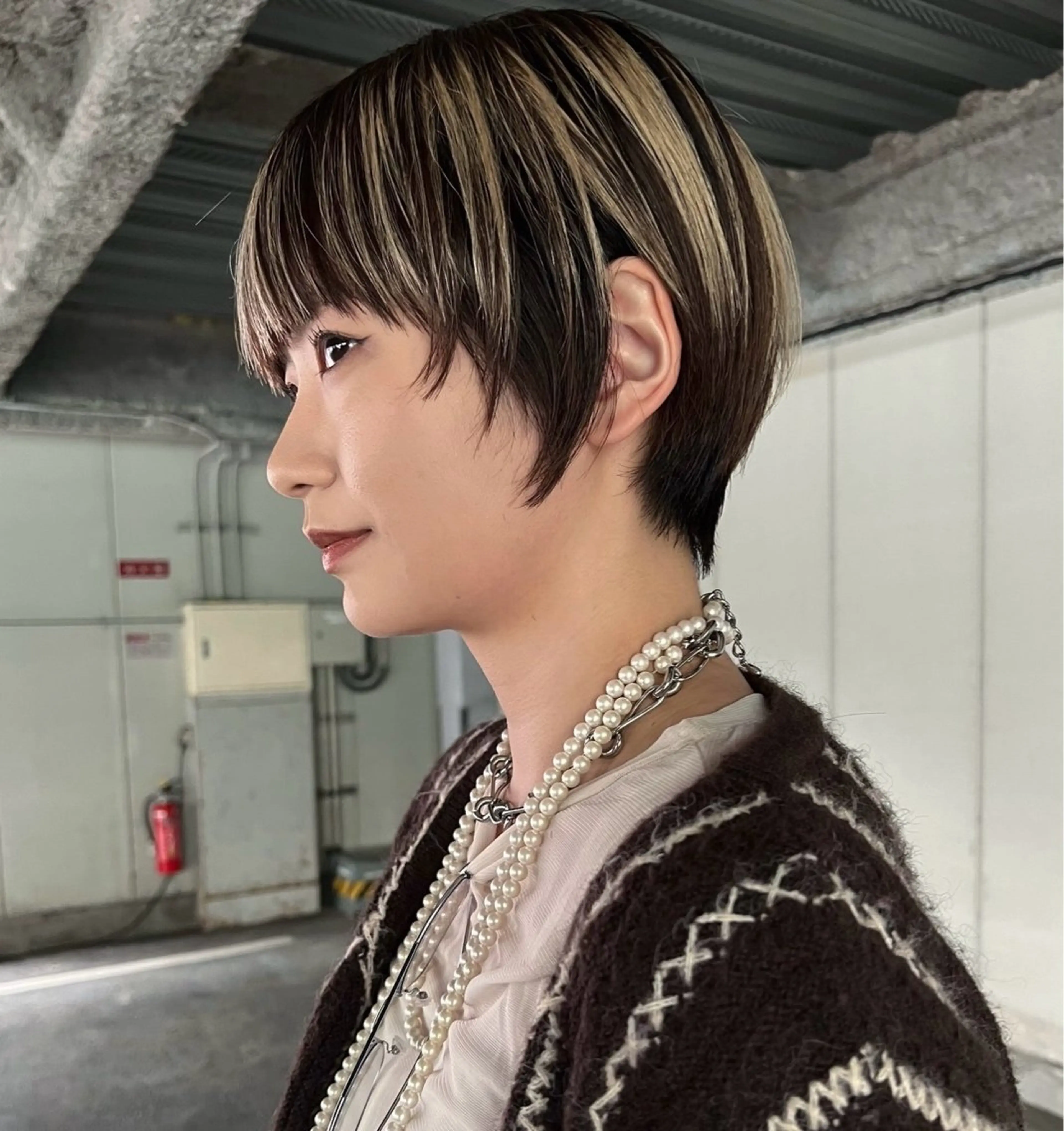 ショート カラー カット ヘアカラー ハッシュカット カシマハヤトのヘアスタイル